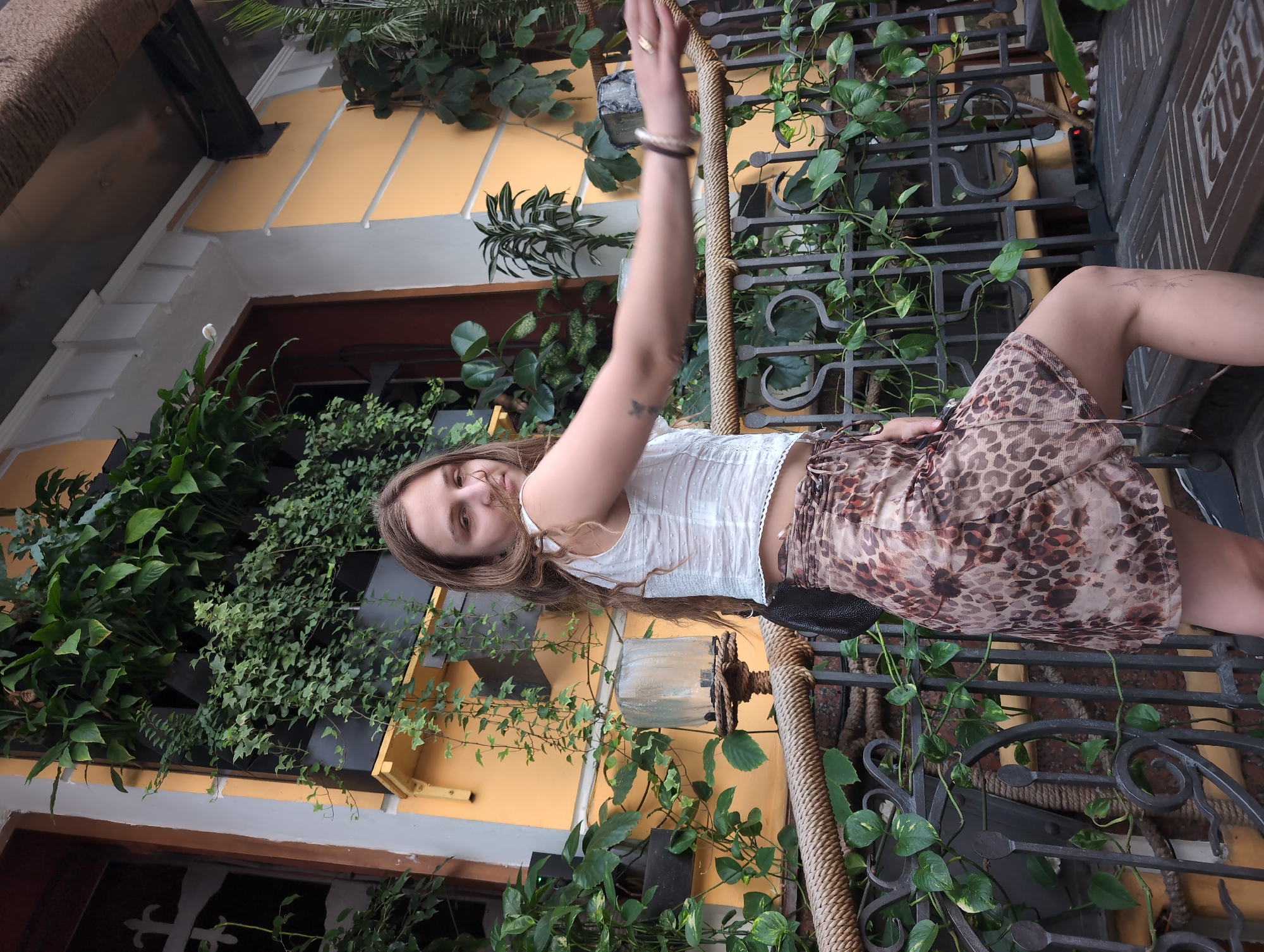 Kyiv's ivy-covered courtyard makes for a natural photo stop