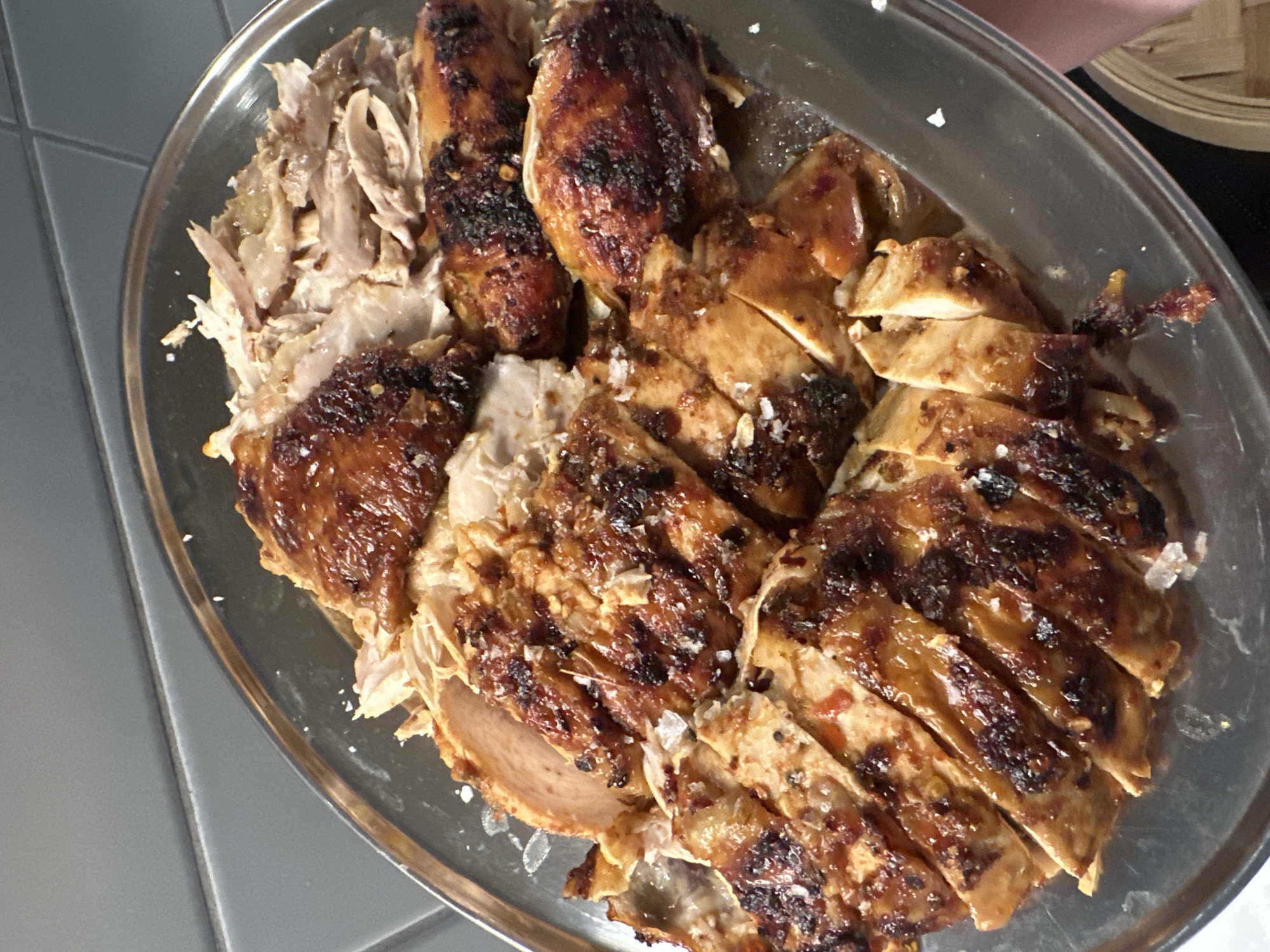 London resident documents complete chicken dinner preparation over 2.5 hours