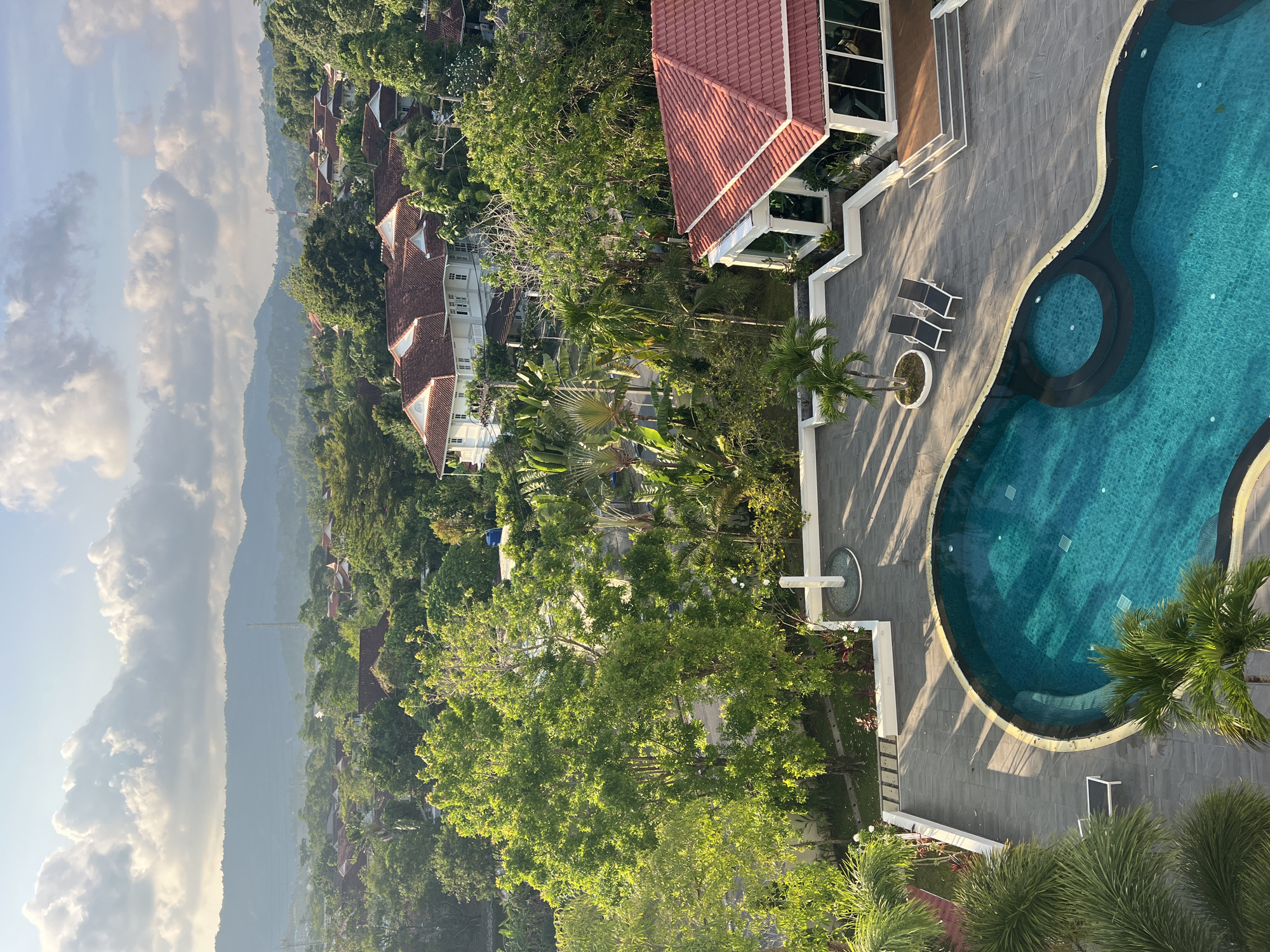 Luxury resort complex captured in aerial view, Kathu Thailand