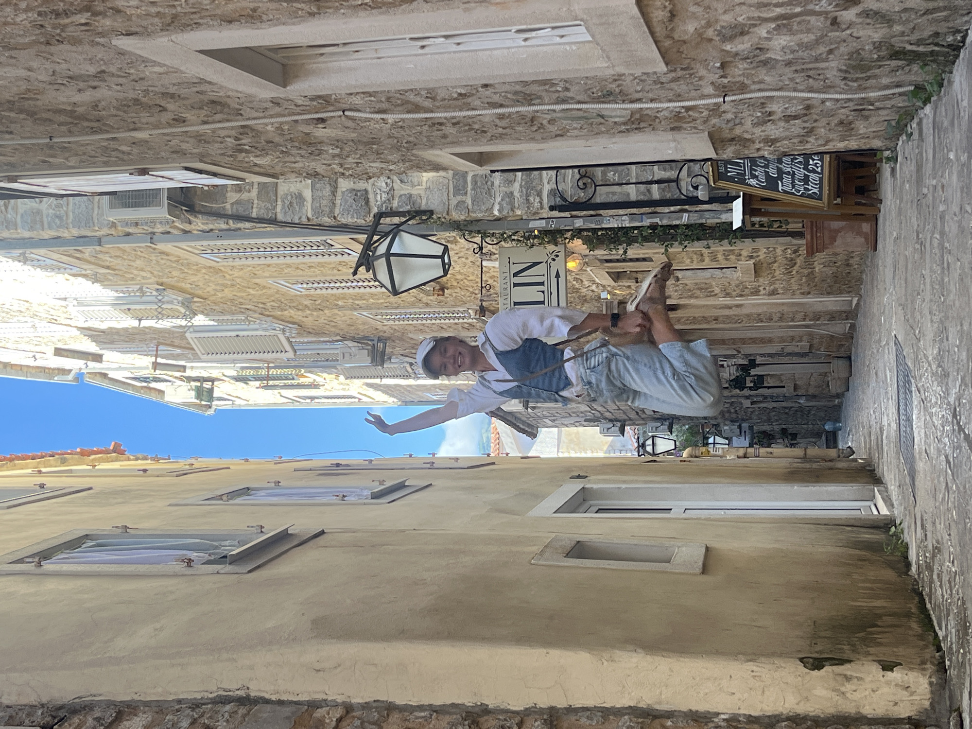 Afternoon stroll through Budva's historic stone streets documented