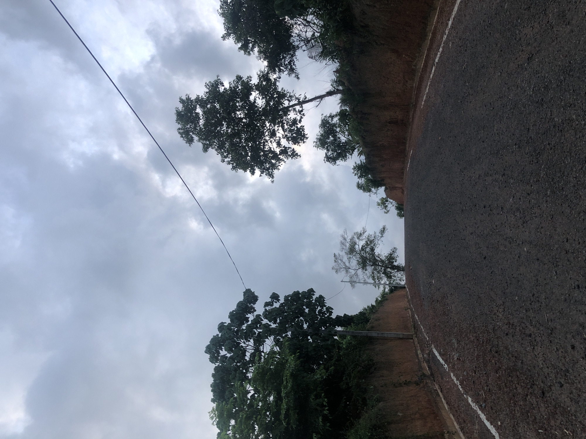 Hill road observed in Ahangama, Sri Lanka