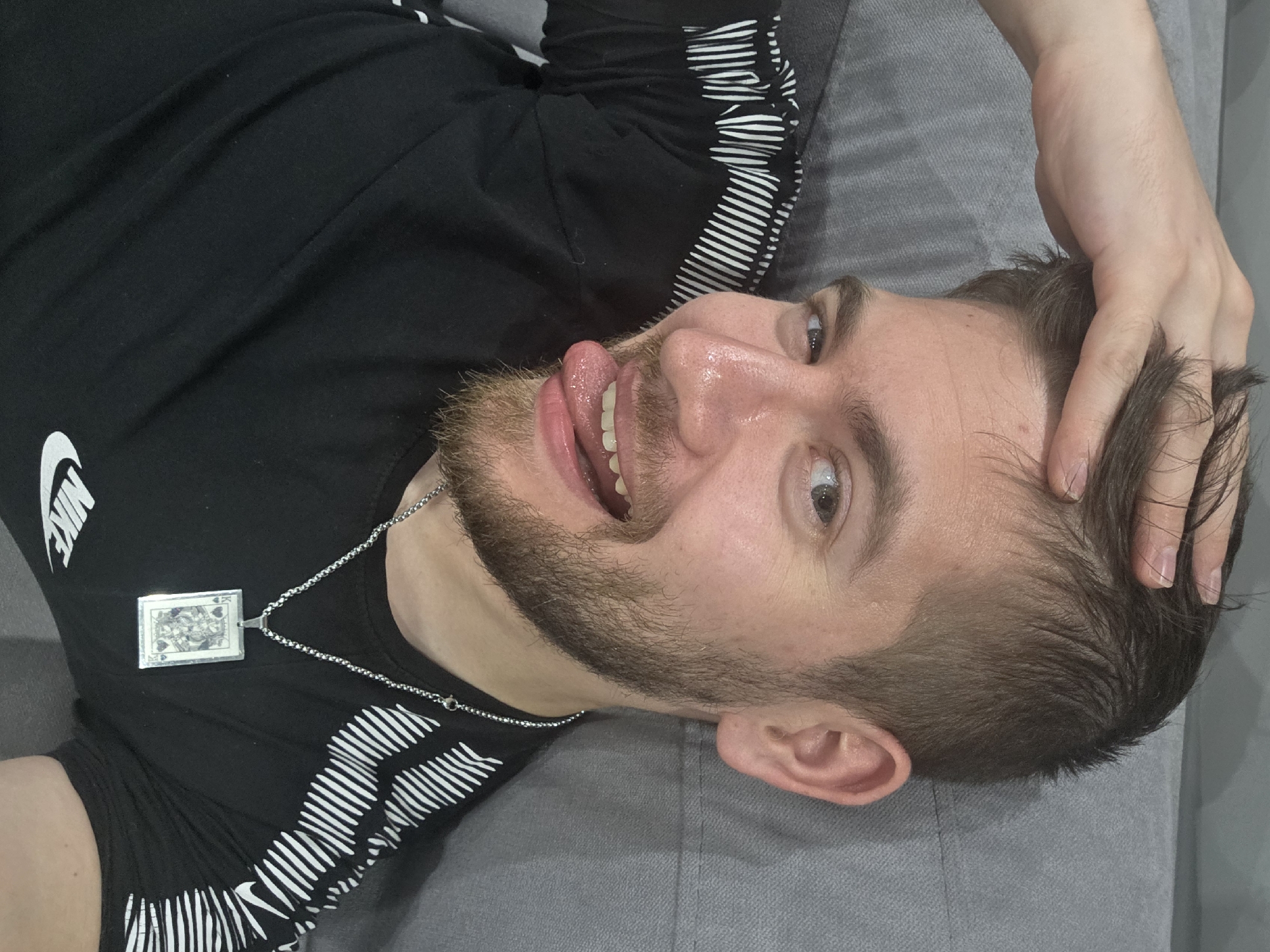 Man in Nike shirt observed resting in Yagodovo, Bulgaria
