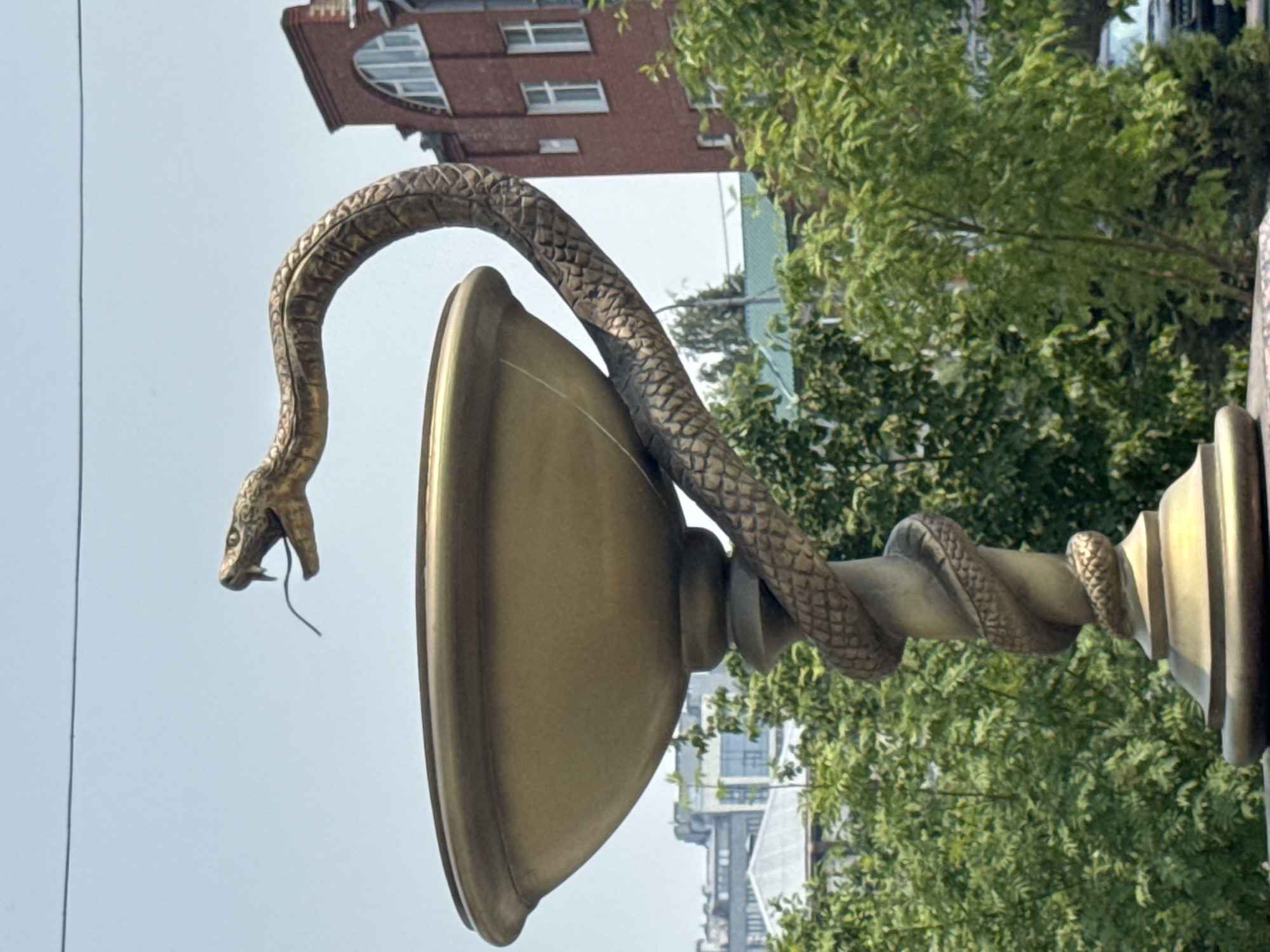 Street scenes, monuments, and a traffic incident in central Barnaul