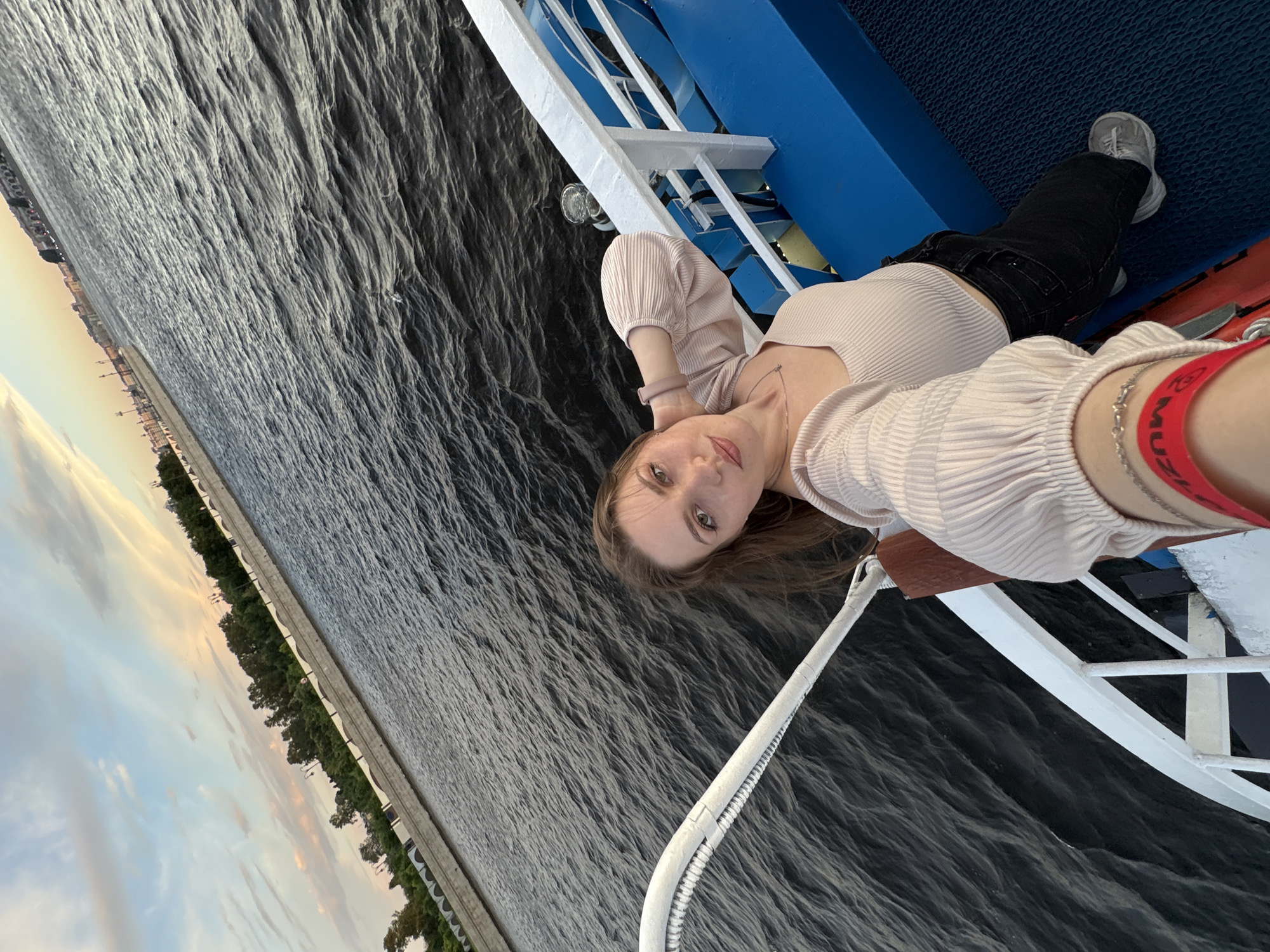 Evening boat ride along the Neva River, St. Petersburg
