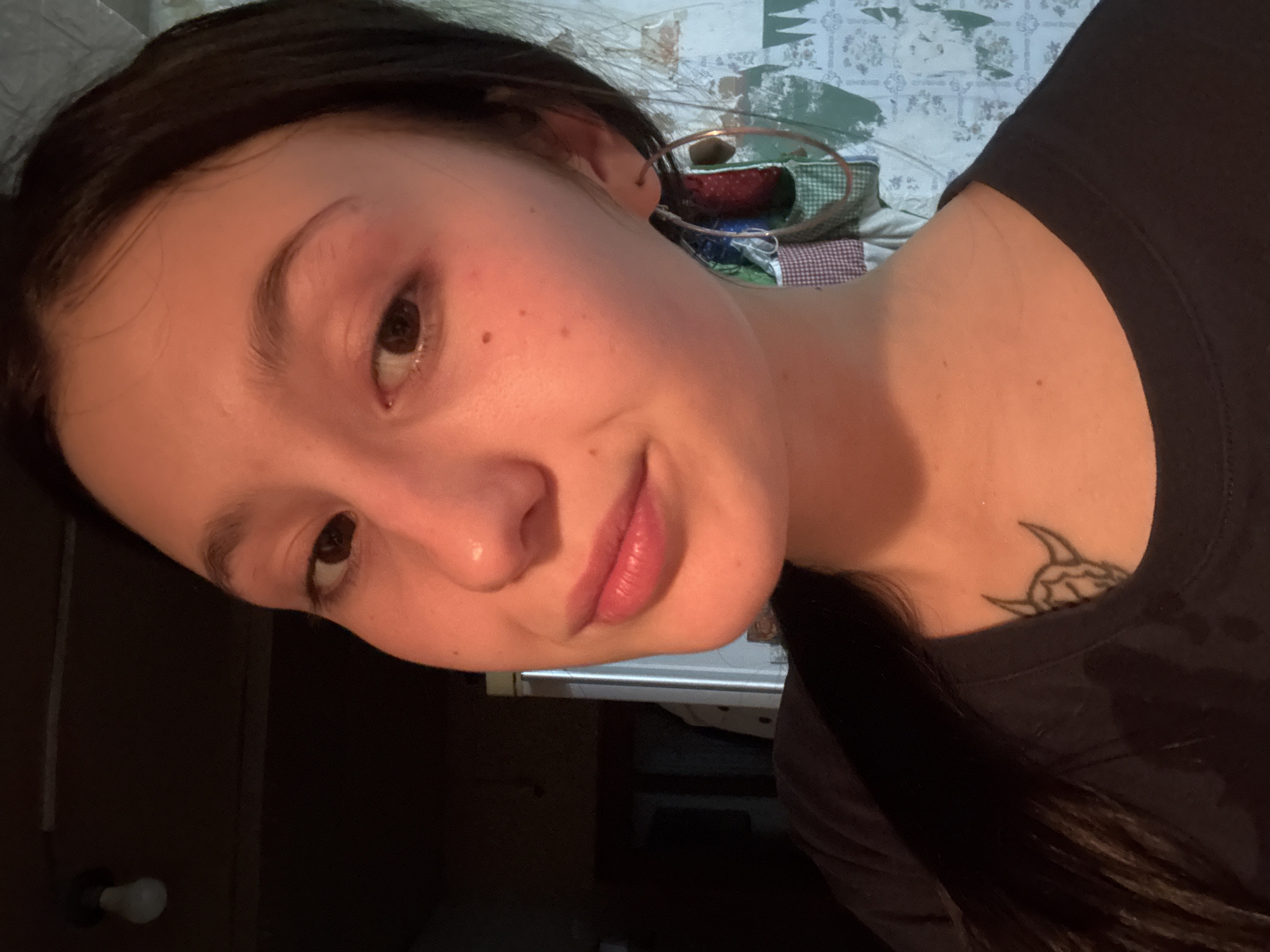 Young woman takes selfie in Фоки, Russia