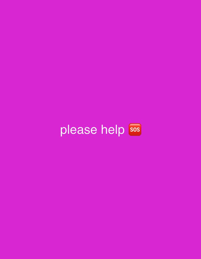 Repeated SOS and distress emoji graphics with no location data