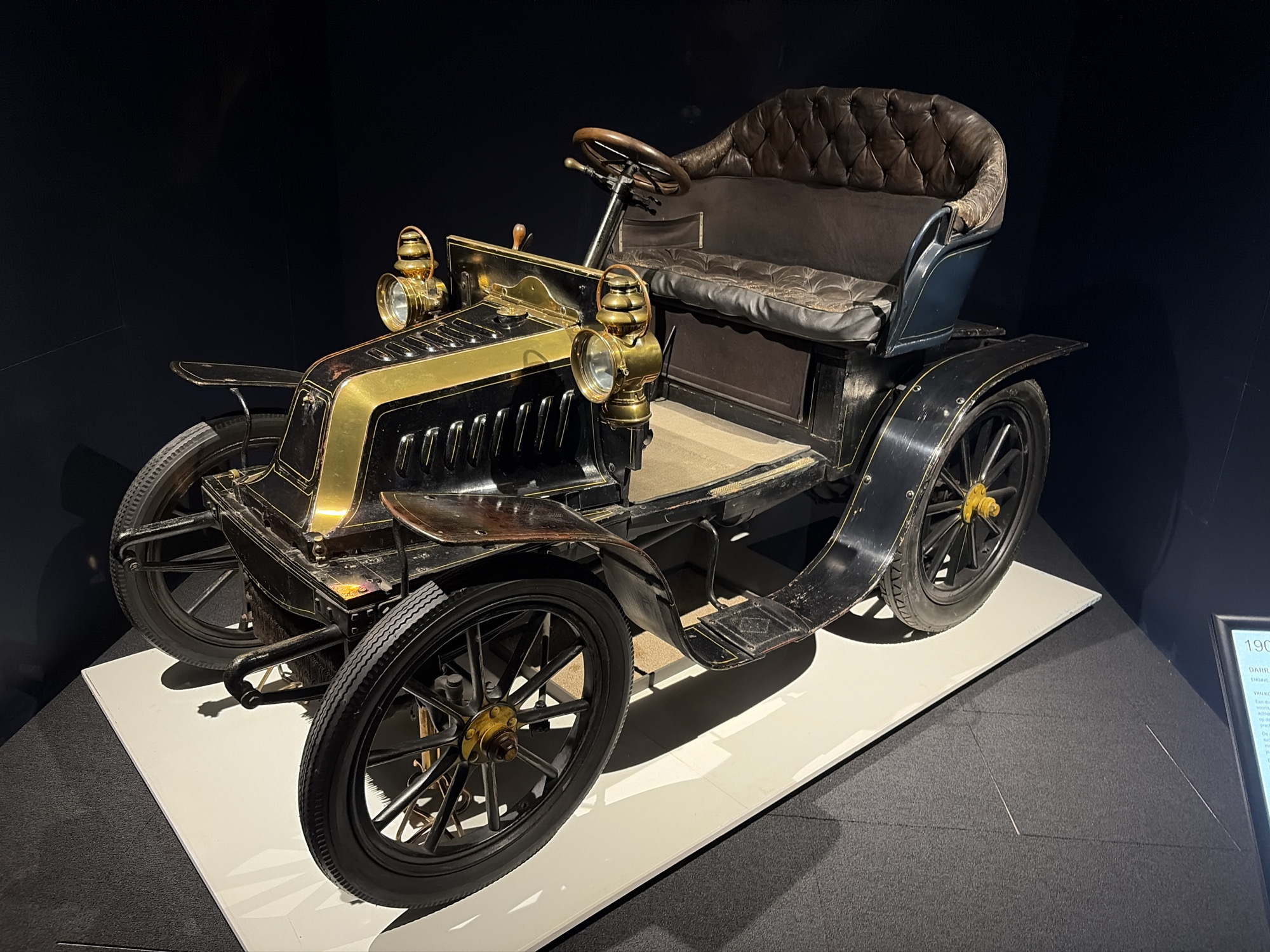 Vintage car collection displayed at Wassenaar automotive museum