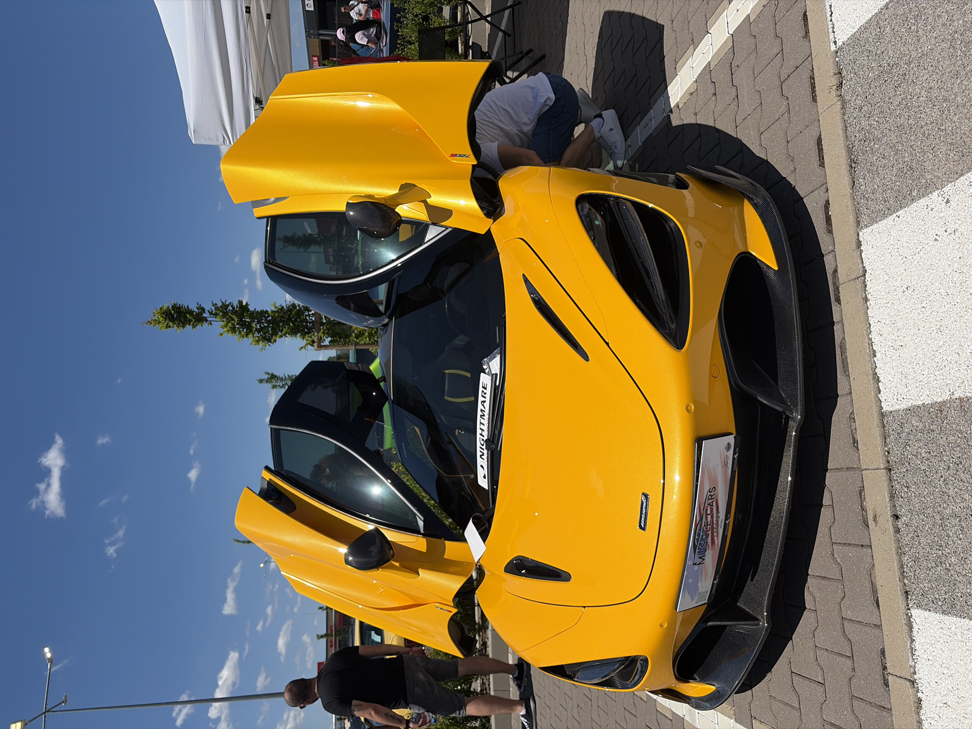 Car show displays exotic and muscle cars in Sofia