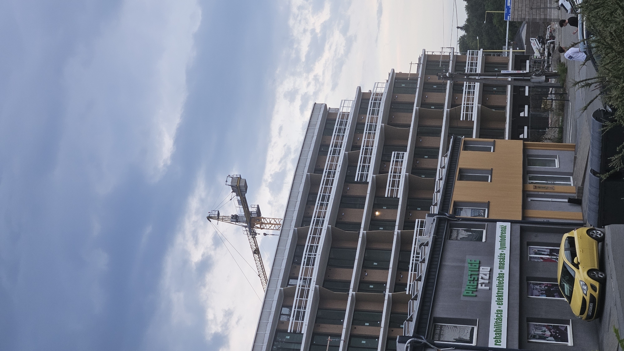 Urban scenes documented across Prešov during evening walk