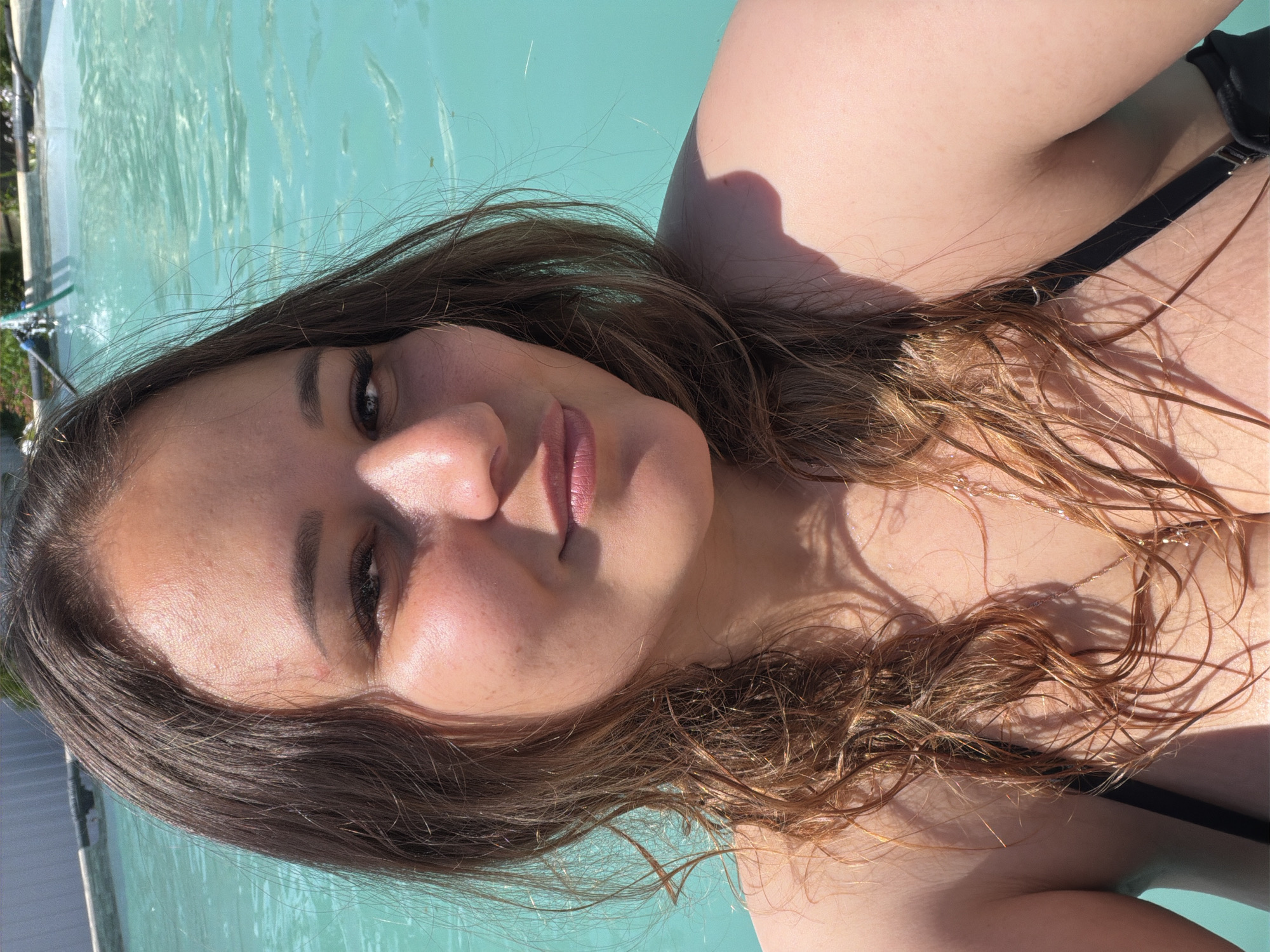 Summer morning in Noviy — poolside and garden scenes