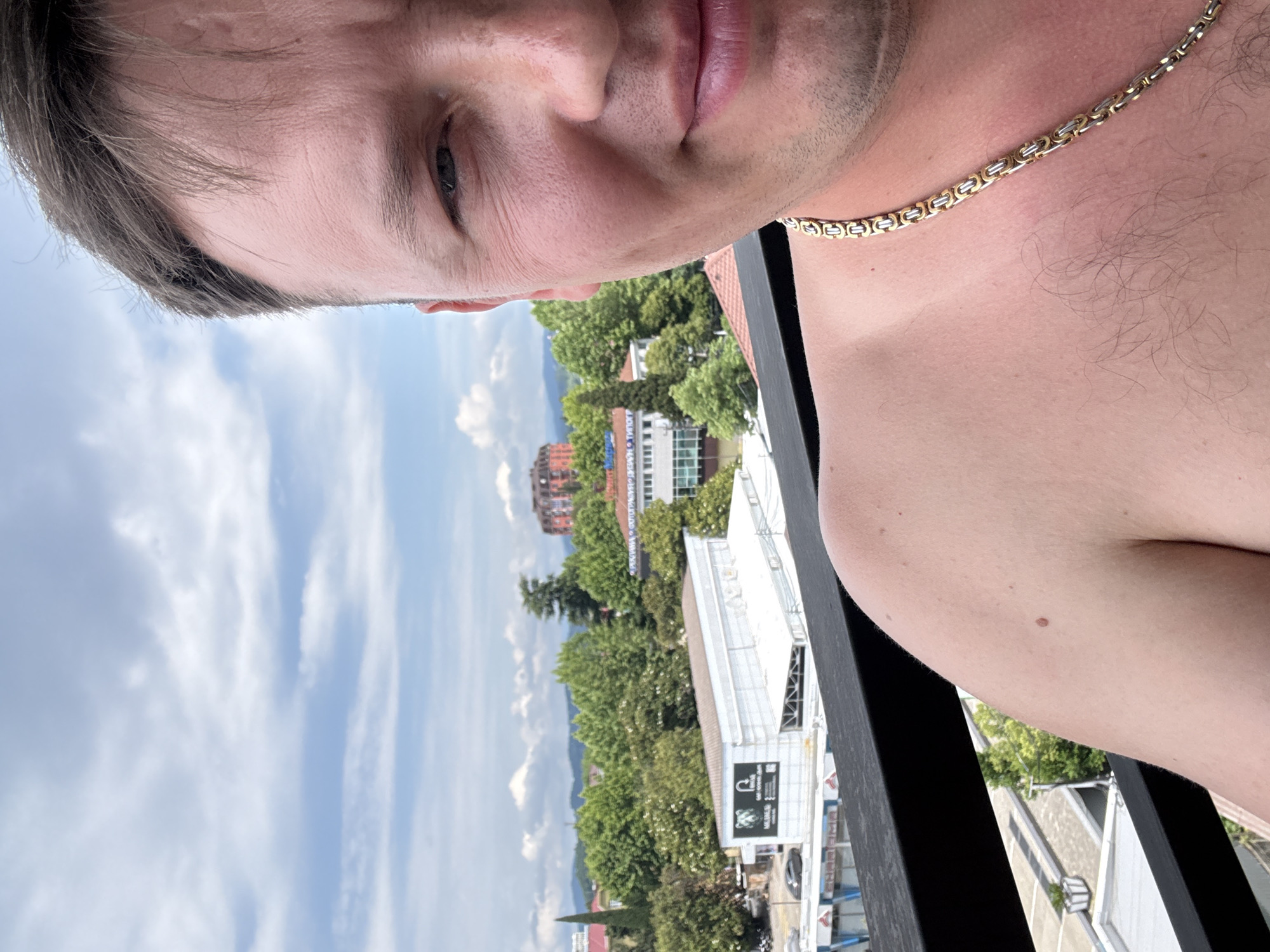 A lazy Sochi morning: balcony selfies and city views