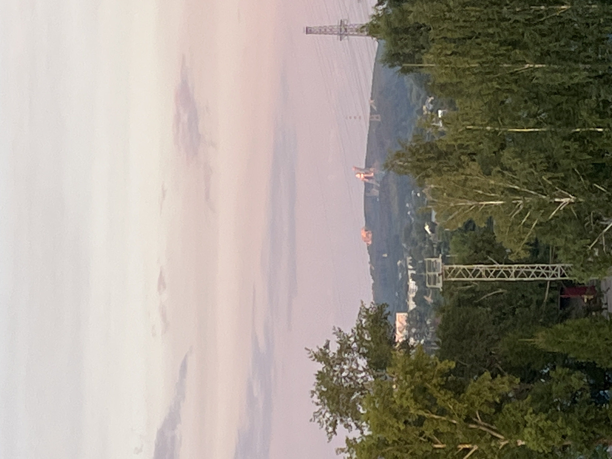 Sunset along the Kama River in Chaikovsky, Russia