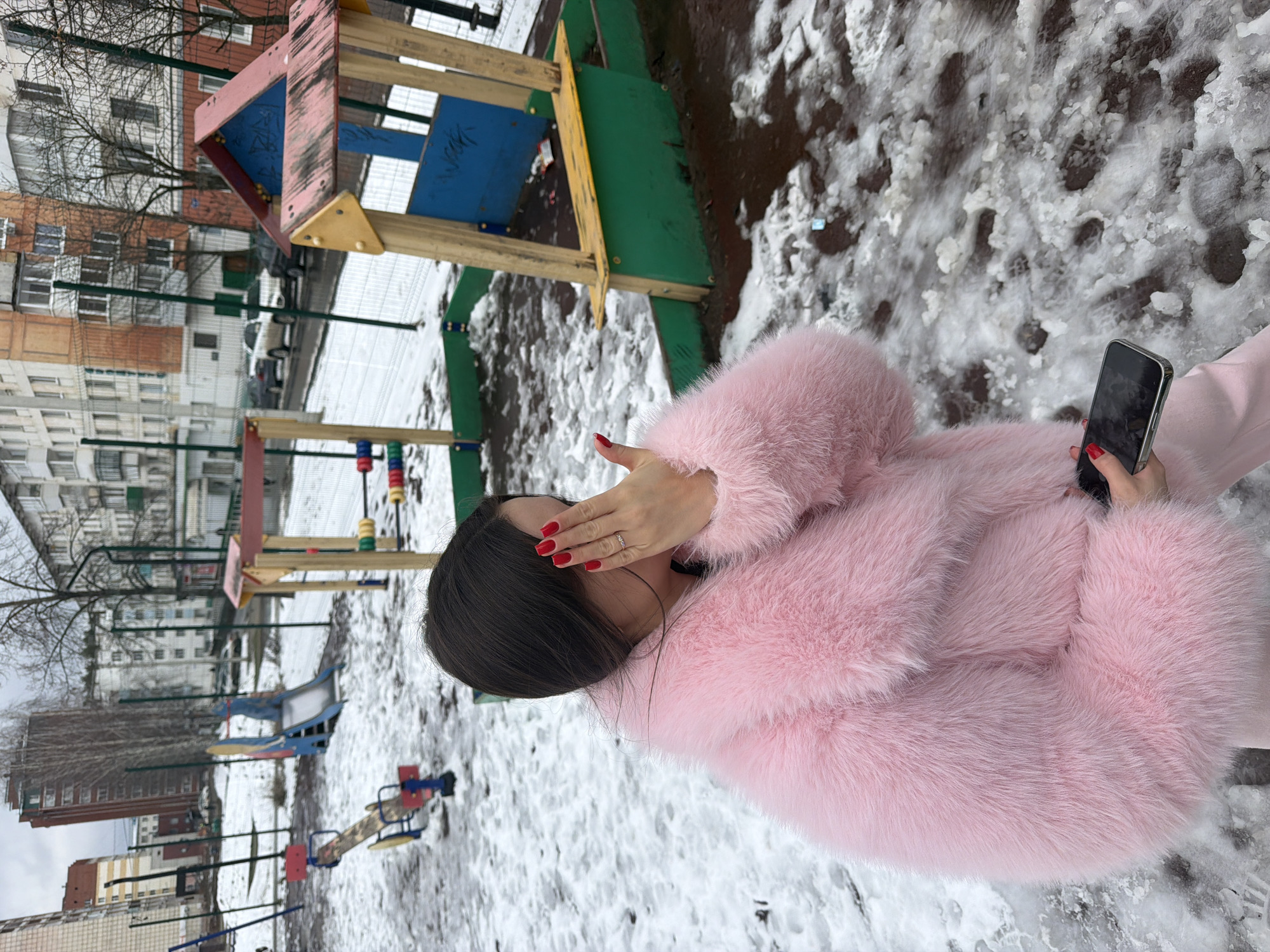 Family moments documented during morning hours in Chaikovsky, Russia