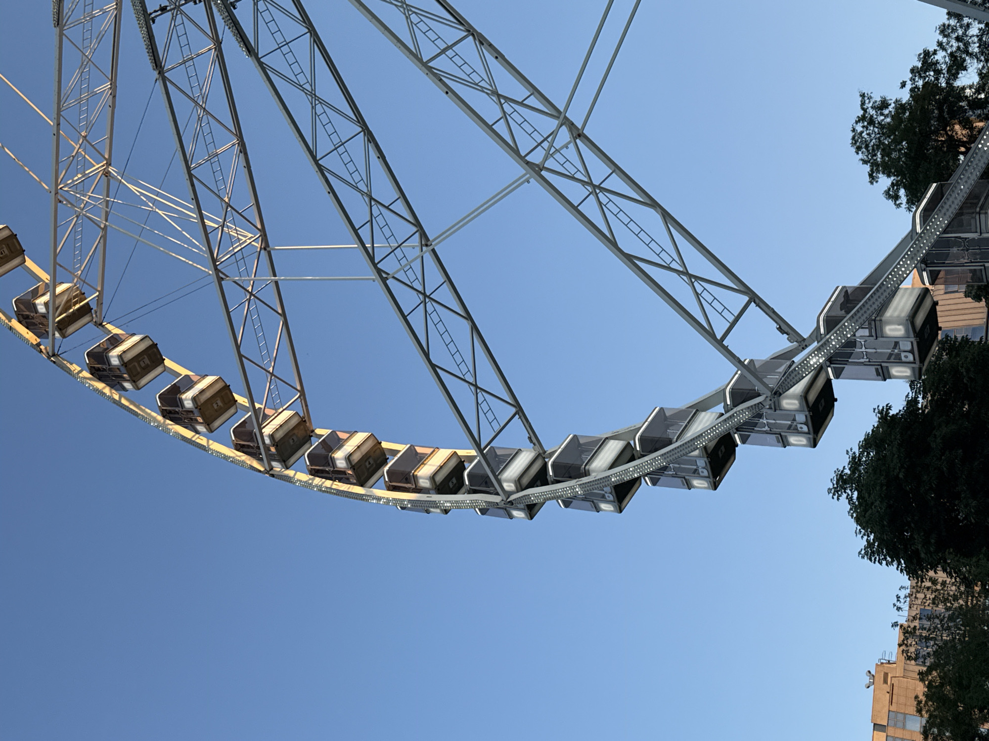 Budapest landmarks observed including Champions League-branded Ferris wheel