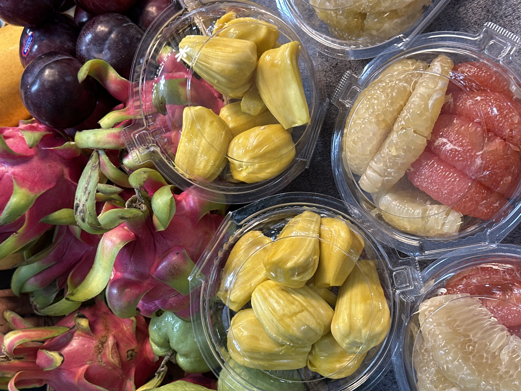 Tropical fruit display documented in Koh Phangan, Thailand