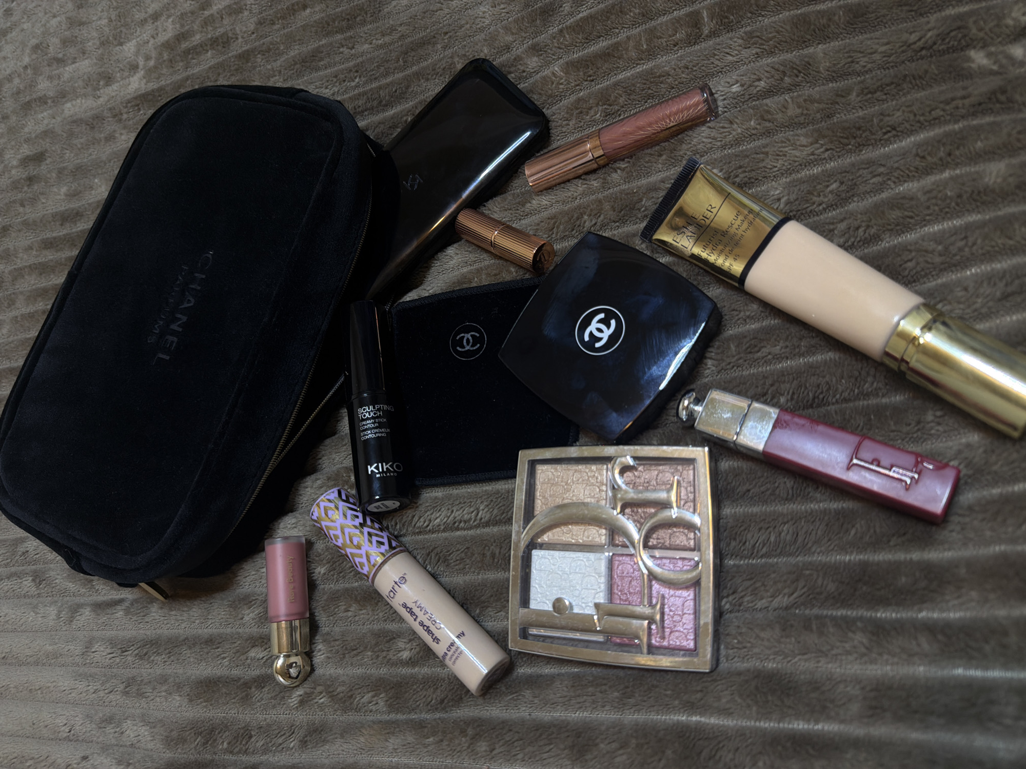 Beauty products and floral arrangement captured in Yerevan