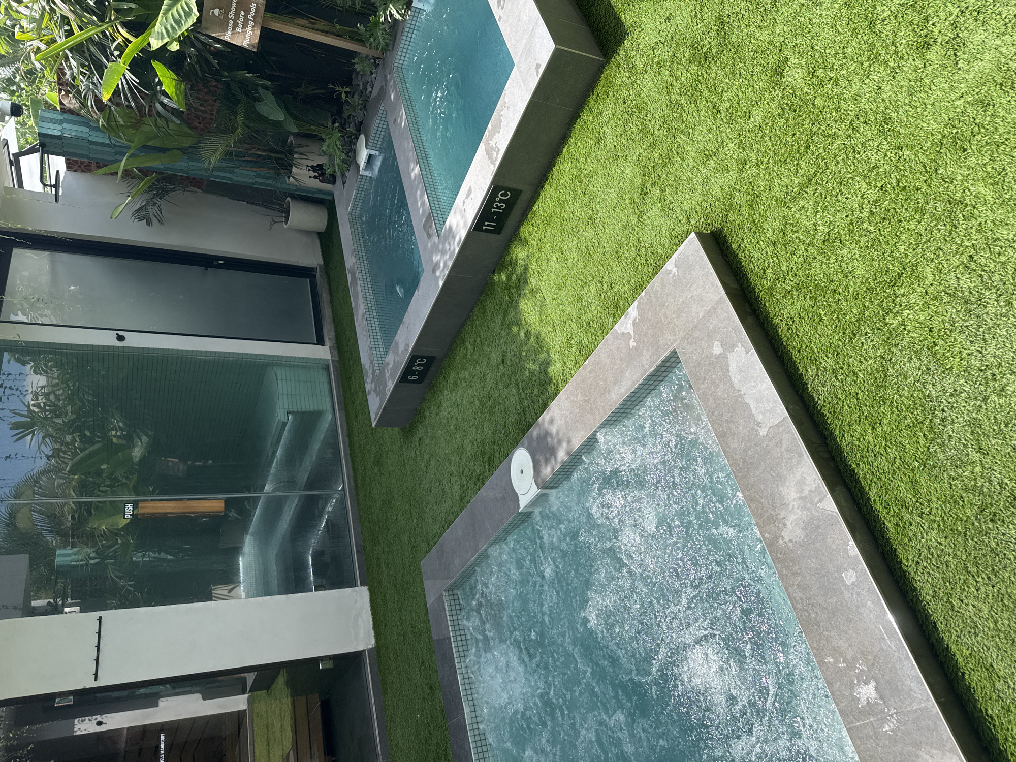 Cold plunge pools spotted in Pererenan, Indonesia facility