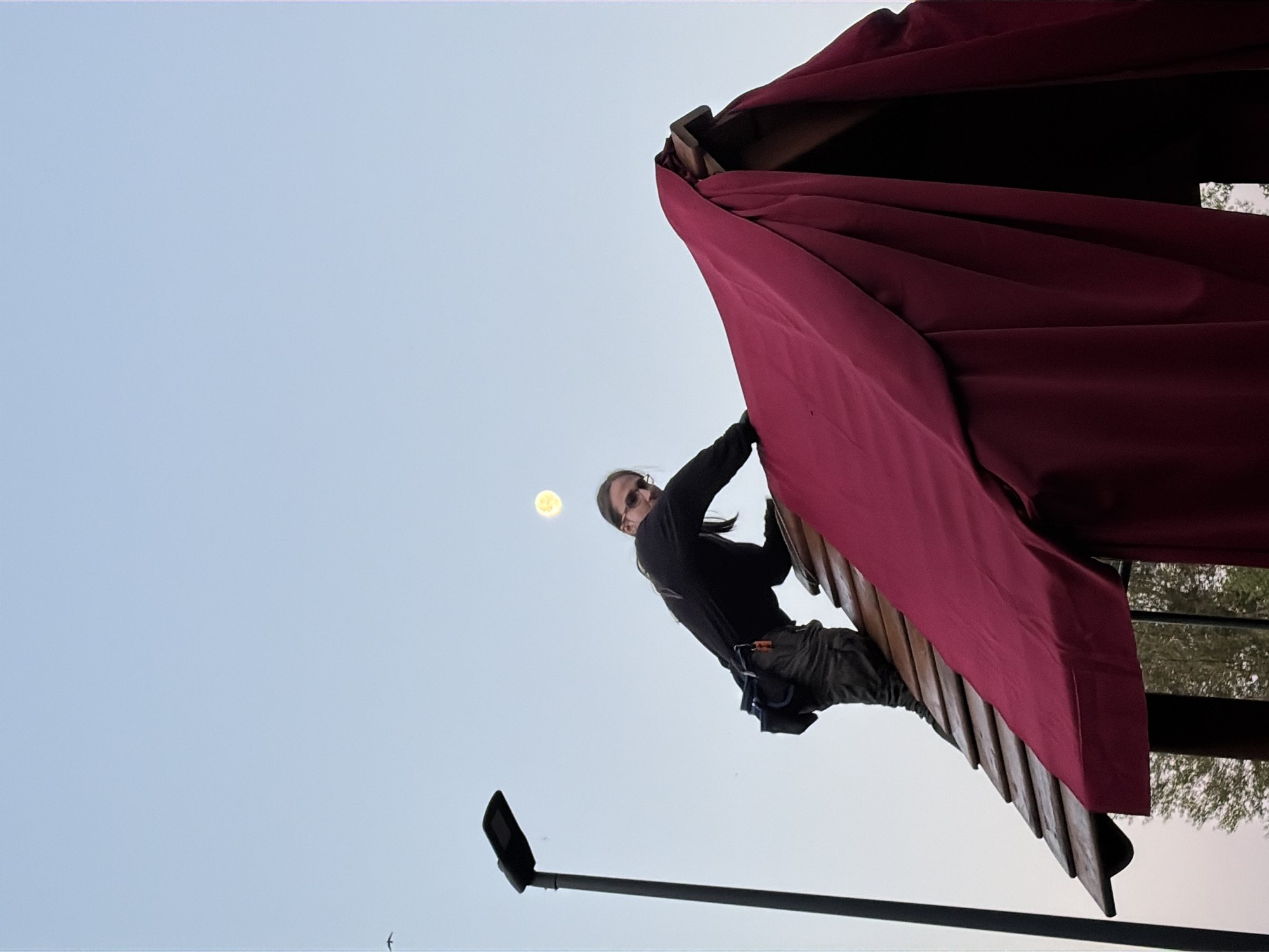 Outdoor art installation and setup underway in Moscow park