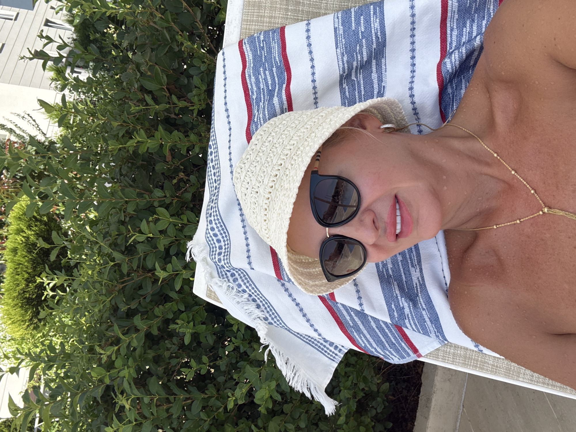 Lazy poolside morning at a resort in Alanya, Turkey
