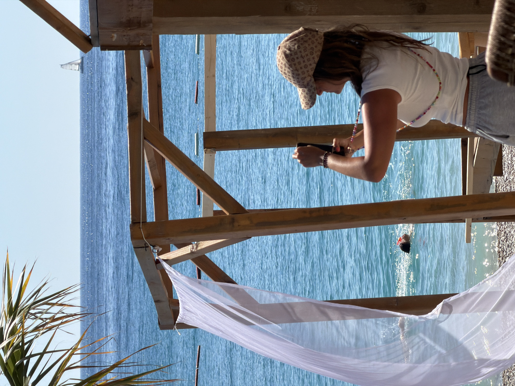 Beach day memories captured at Drobnići coastal pavilion