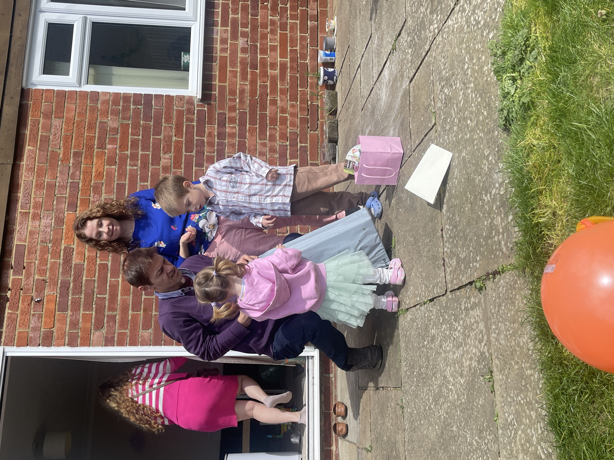 Family birthday celebration held in Maidstone backyard patio