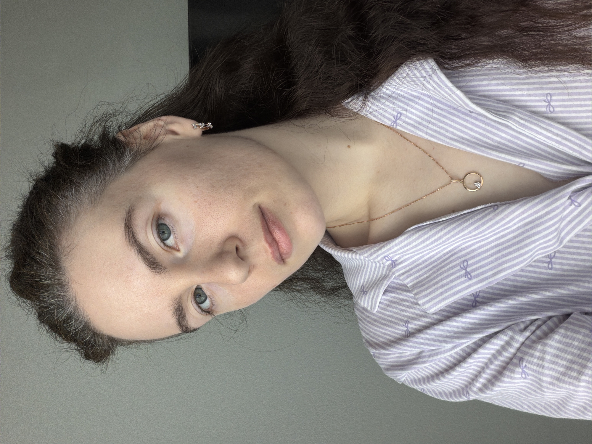 Woman takes multiple selfies in Yanino-1, Russia