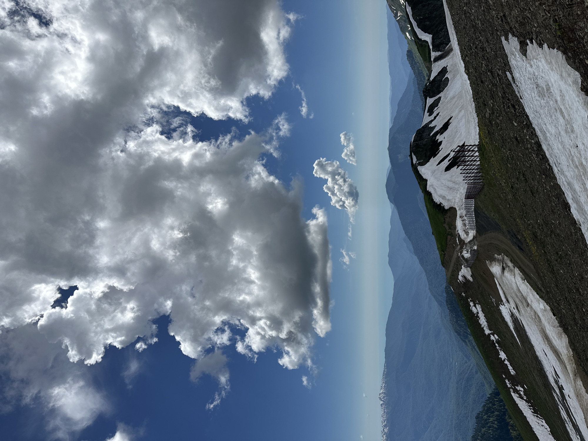 Mountain landscapes around Estosadok under shifting skies