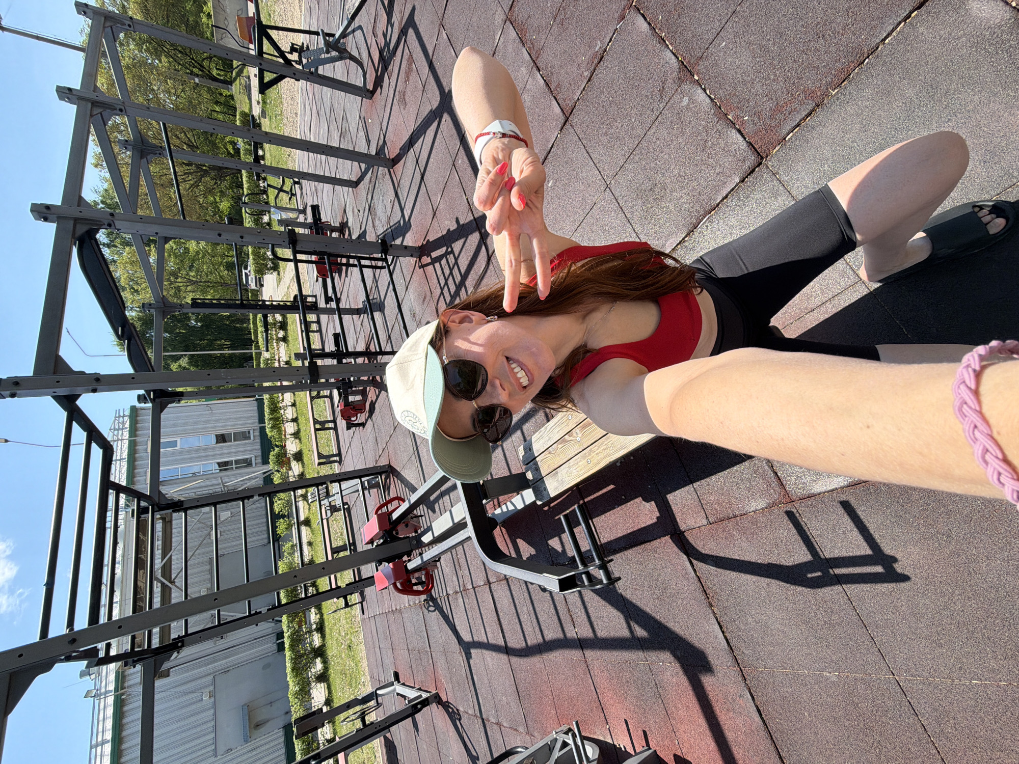Early morning fitness session documented at Birobidzhan outdoor gym