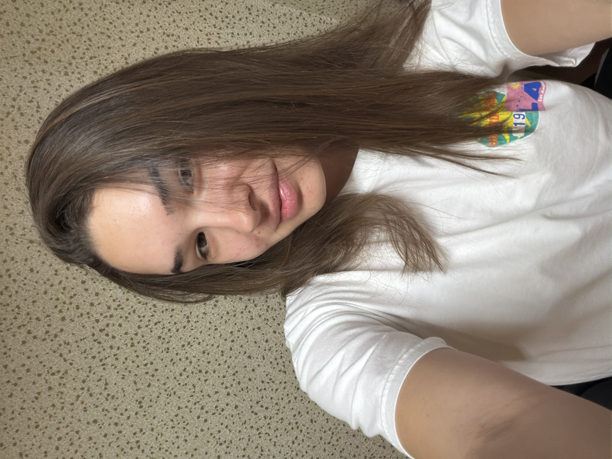 Person documents meal and selfies in Sofia apartment