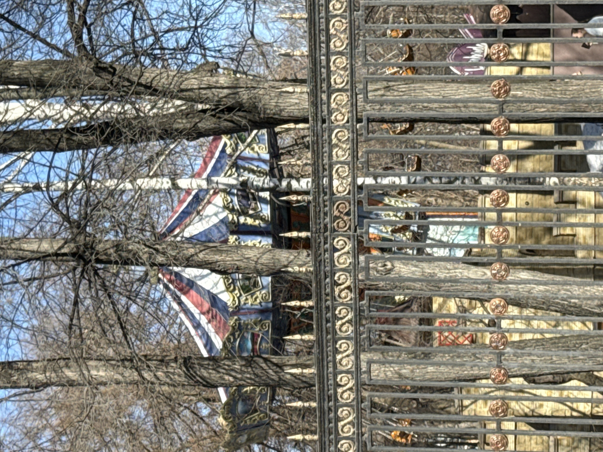 Spring morning architecture viewing in Perm, Russia