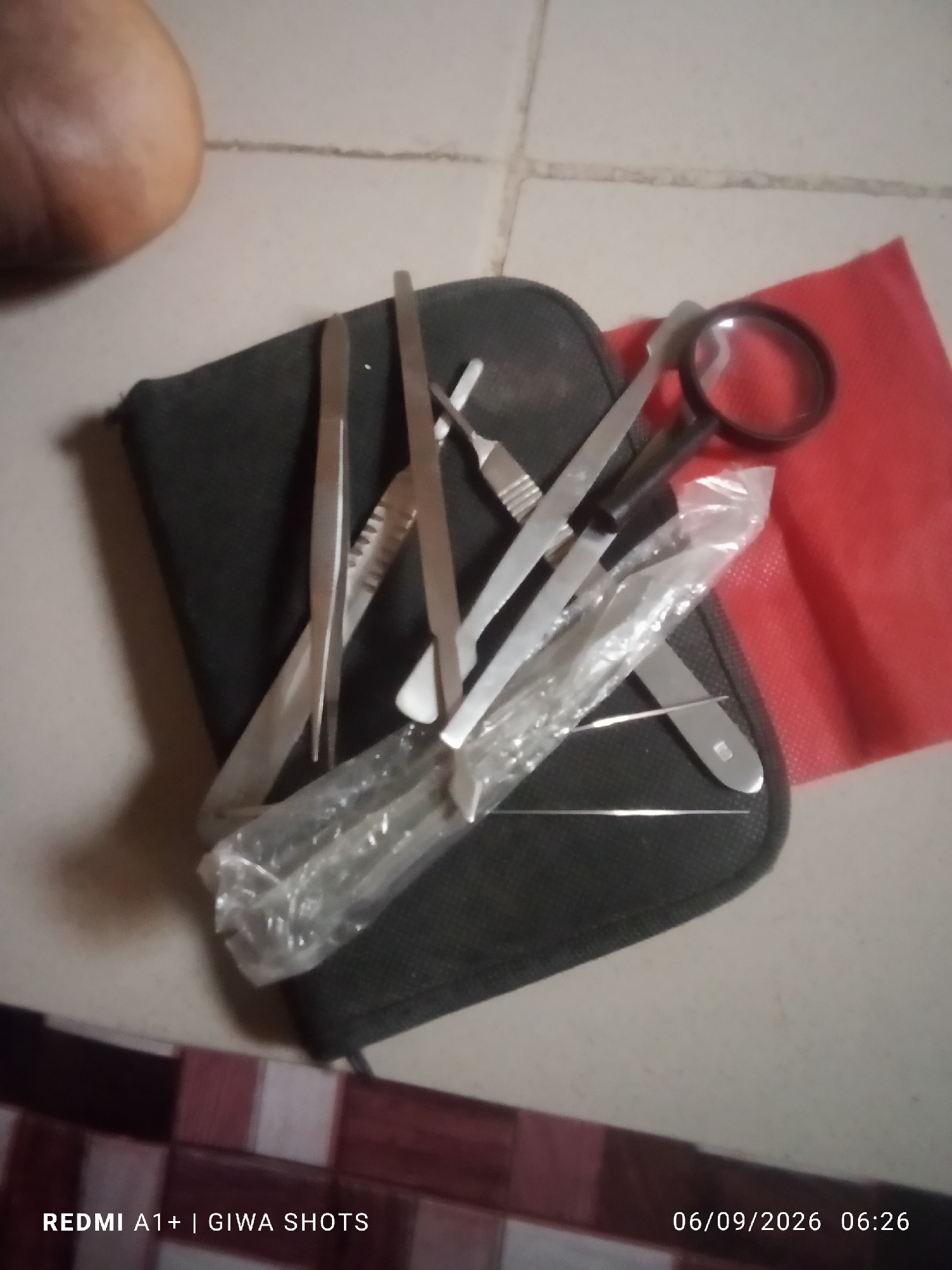 Medical instruments collection documented by unknown witness