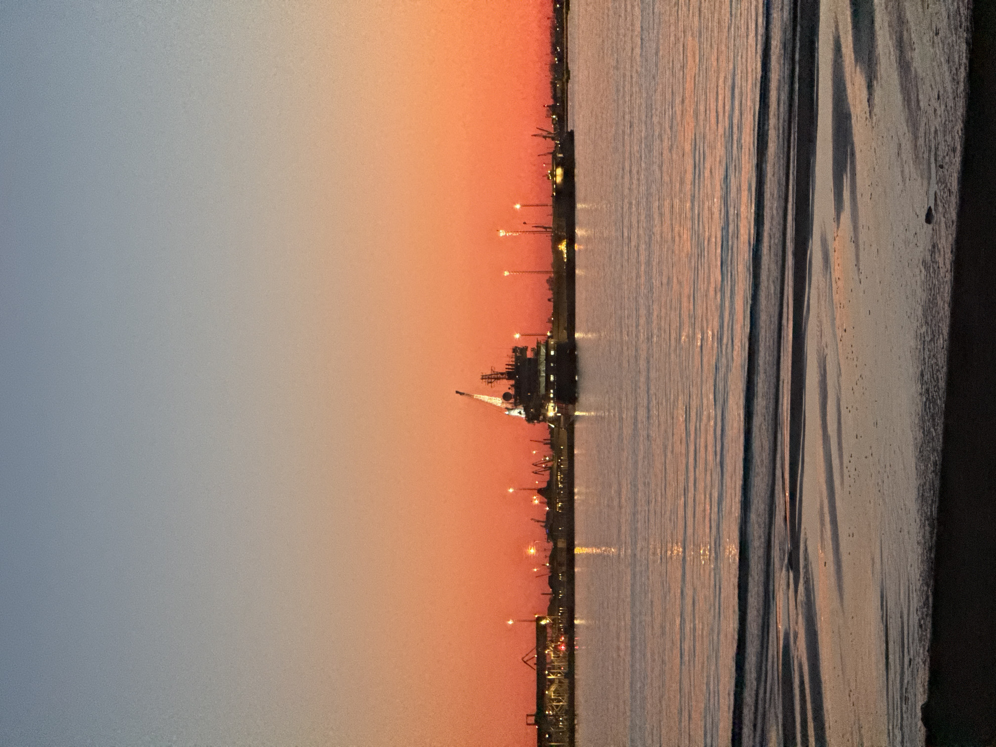 Sunset observed along Tallinn shoreline April 21