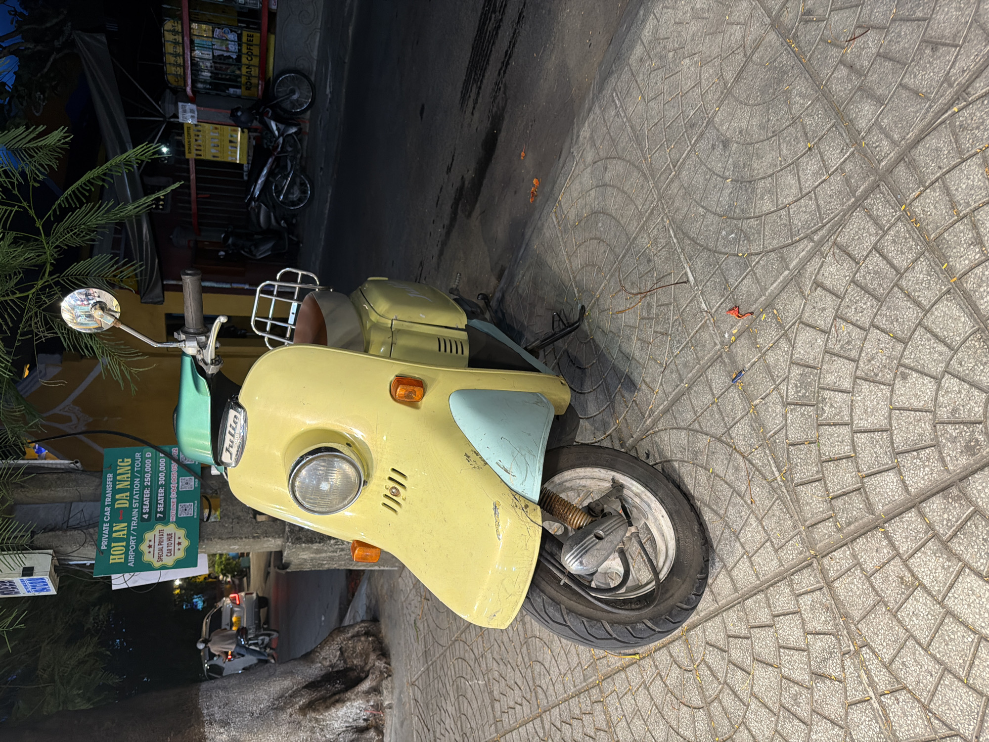 Evening shopping street in Hoi An's lantern-lit Ancient Town