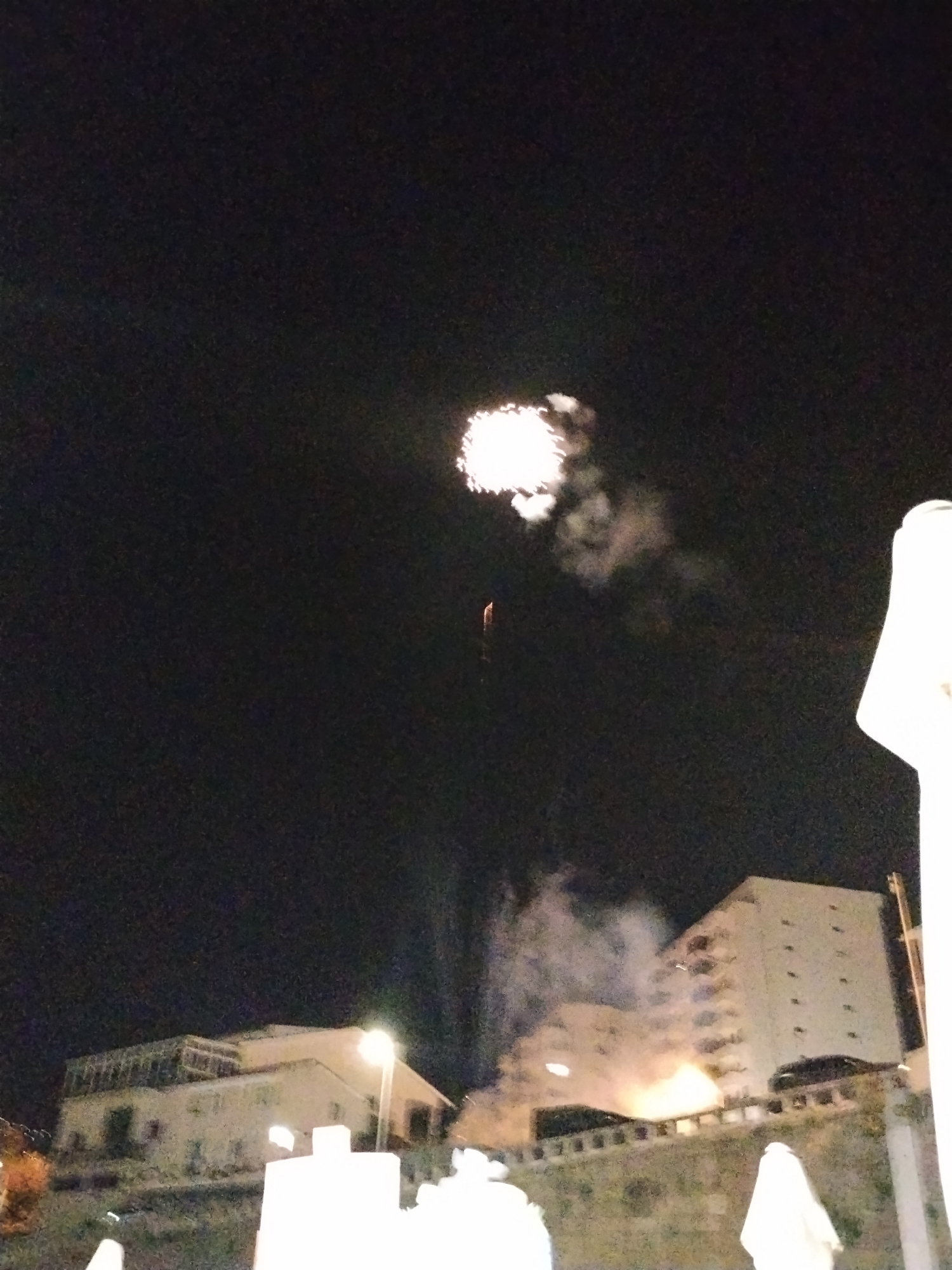 Cruise ships dock in Portugal river town with fireworks