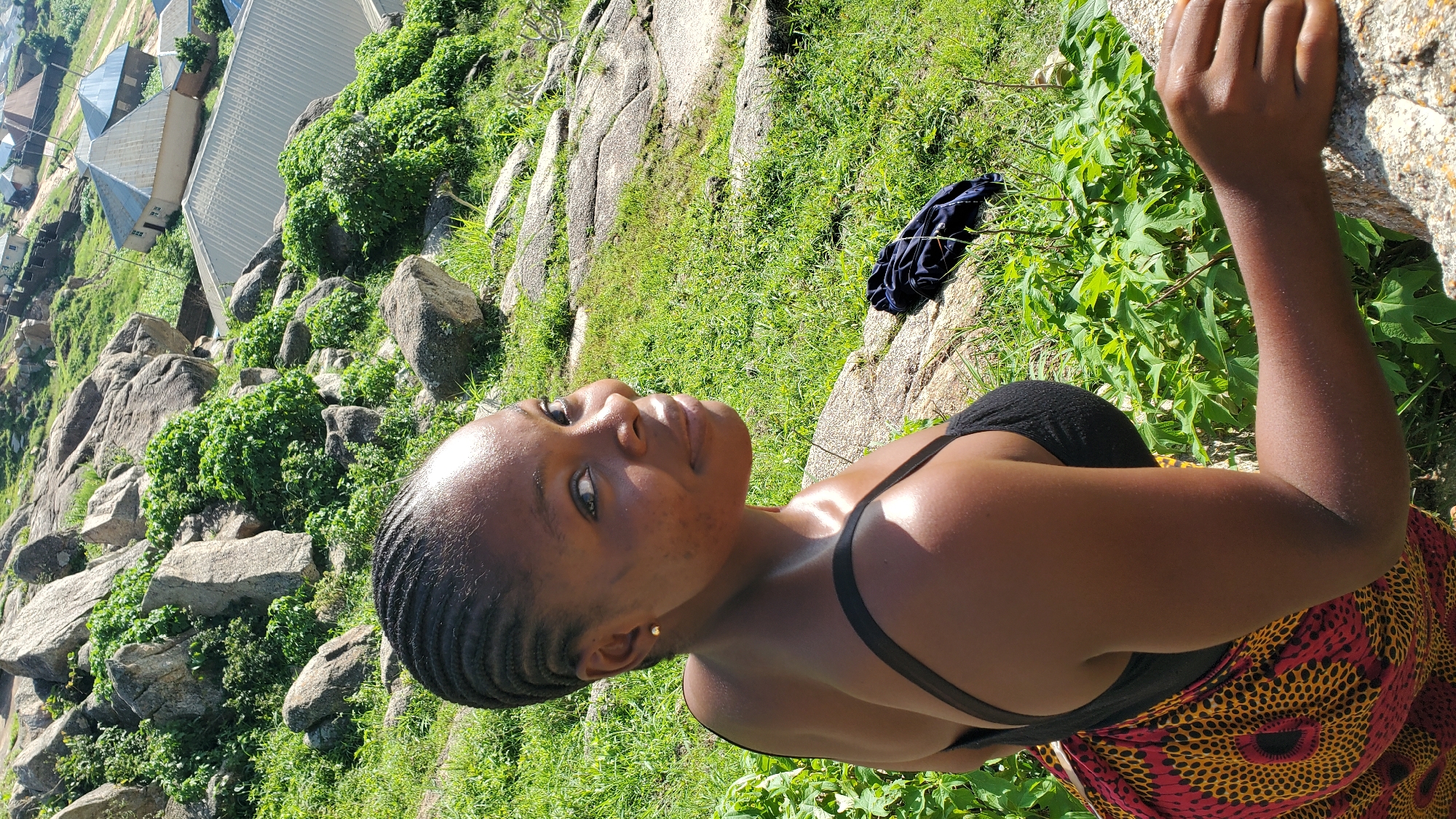 Portrait session on the rocky hills above Jos, Nigeria