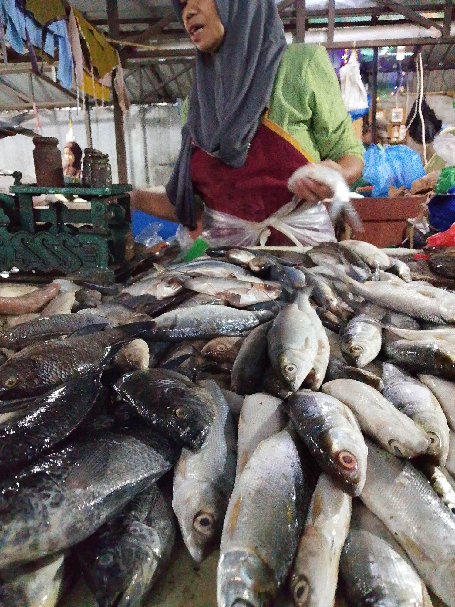 Evening market trade in full swing at Pepedan