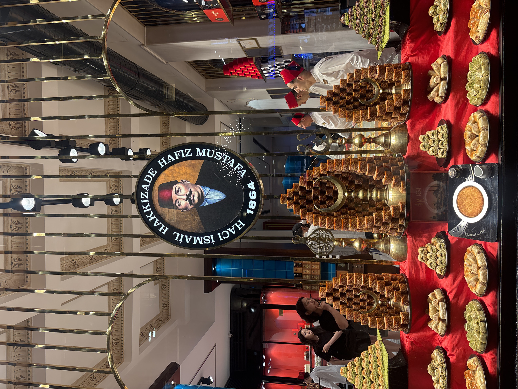 Beyoğlu street food and sweets scene, early evening