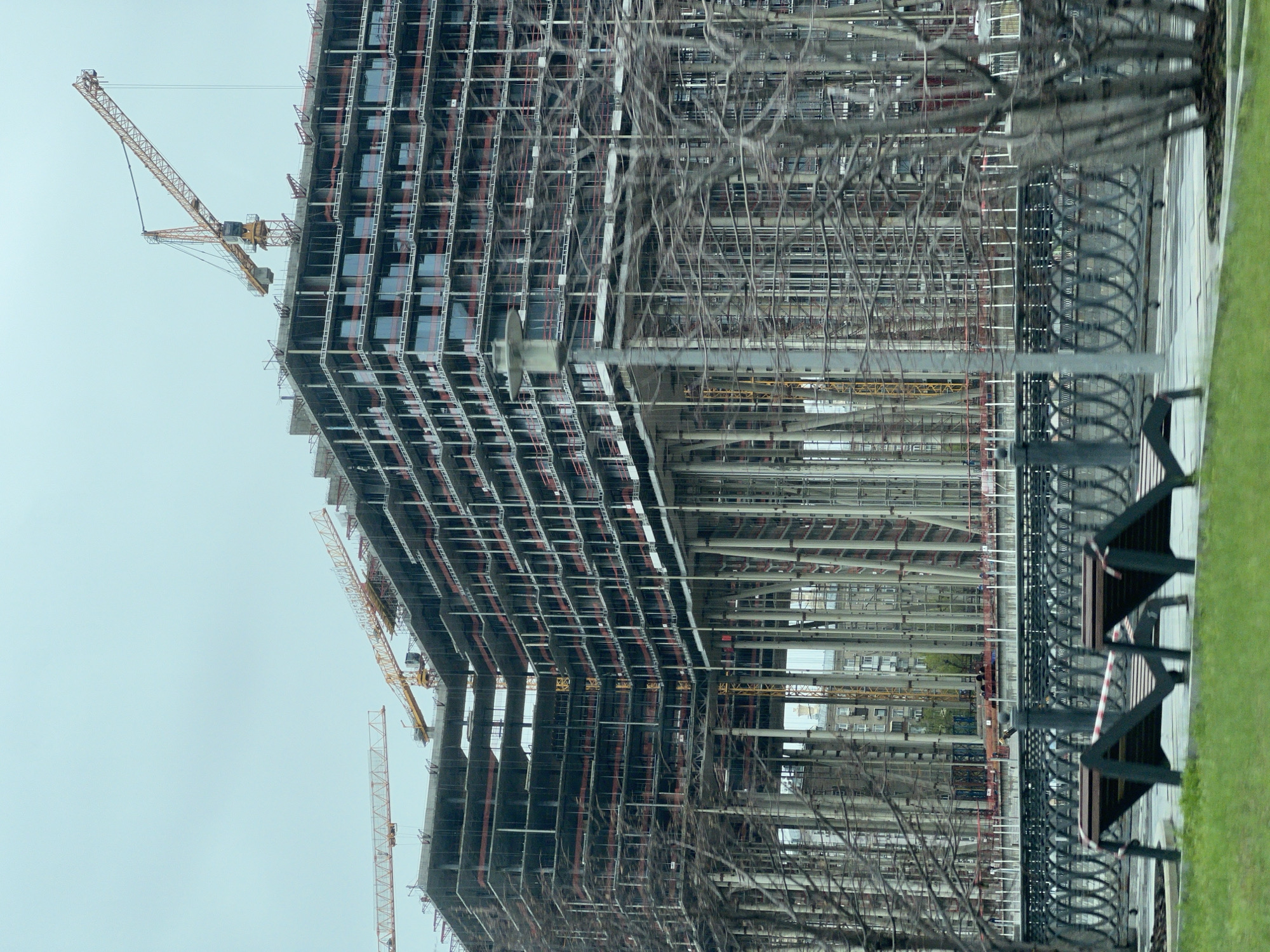 Moscow City construction activity documented by witness