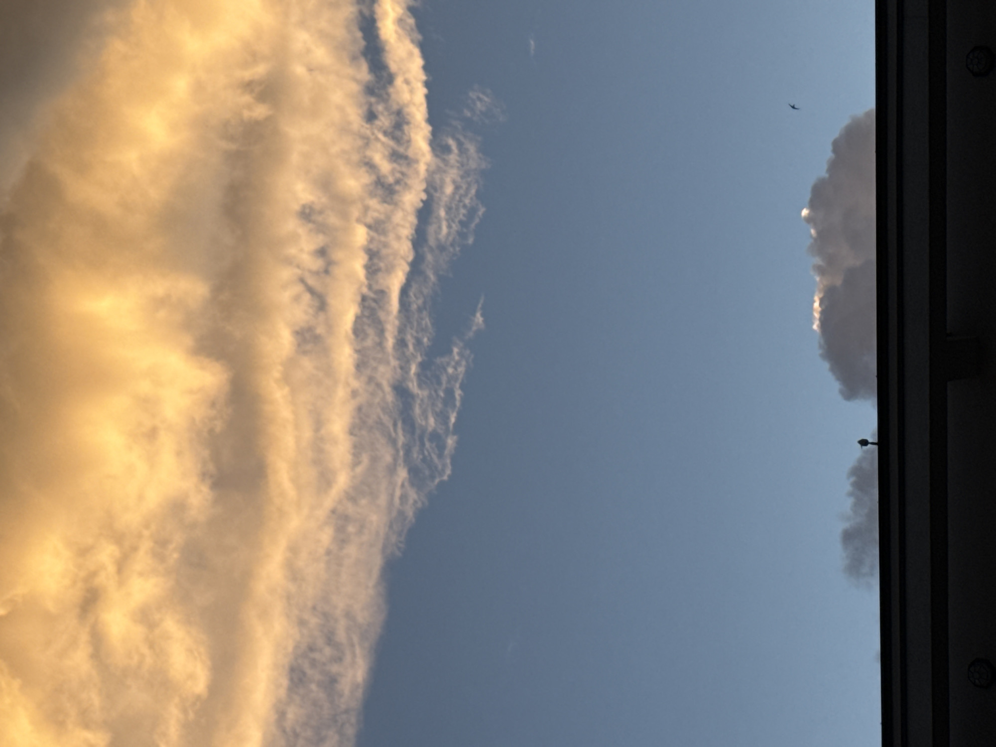 Golden cloud formation observed over Sofia, Bulgaria