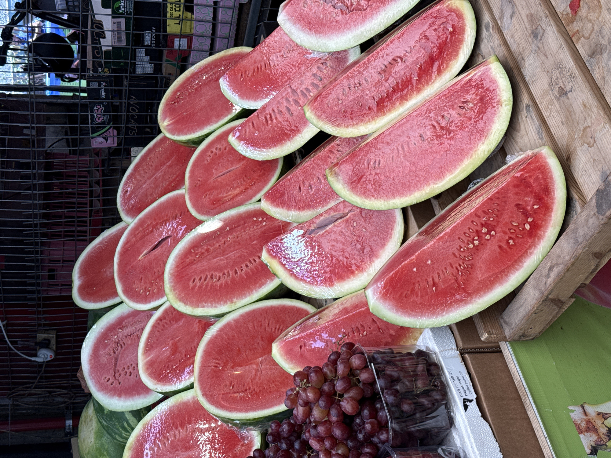 Morning street life and market activity in Petah Tikva