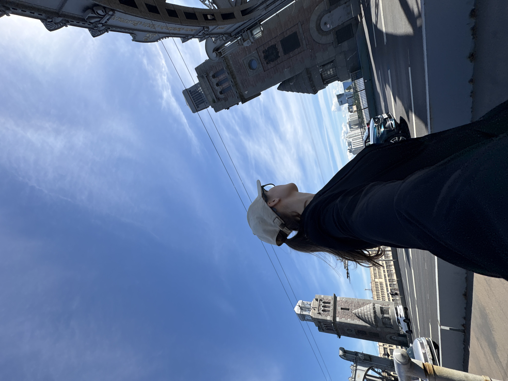 Exploring an ornate Saint Petersburg bridge on a clear summer day