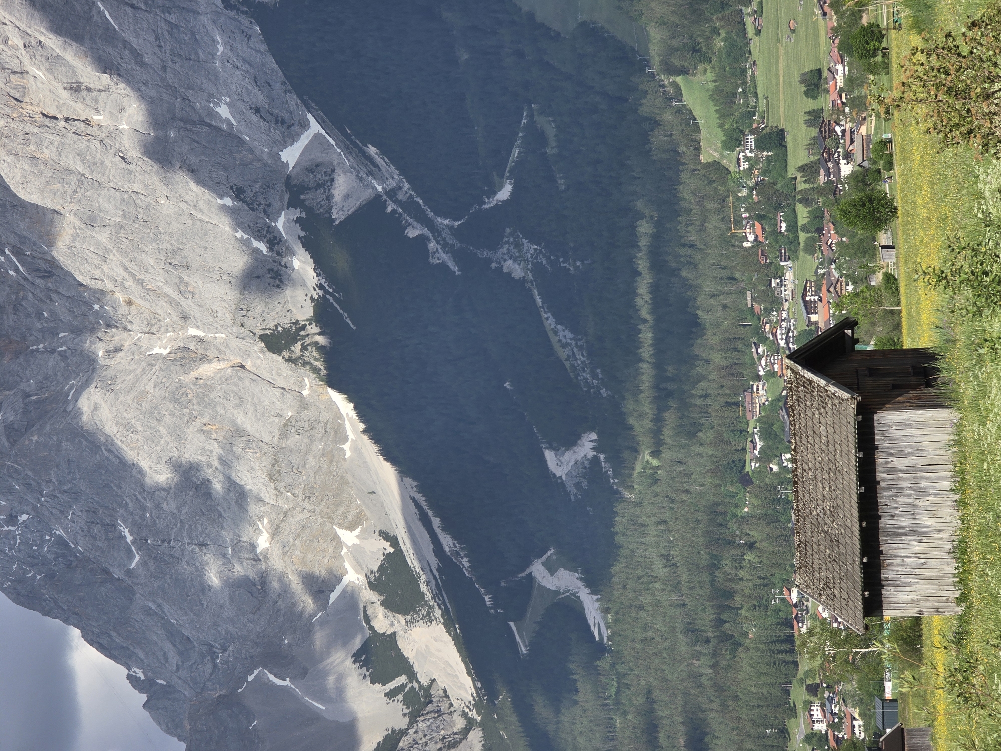 Spring Alpine scenery documented in Lermoos Austria