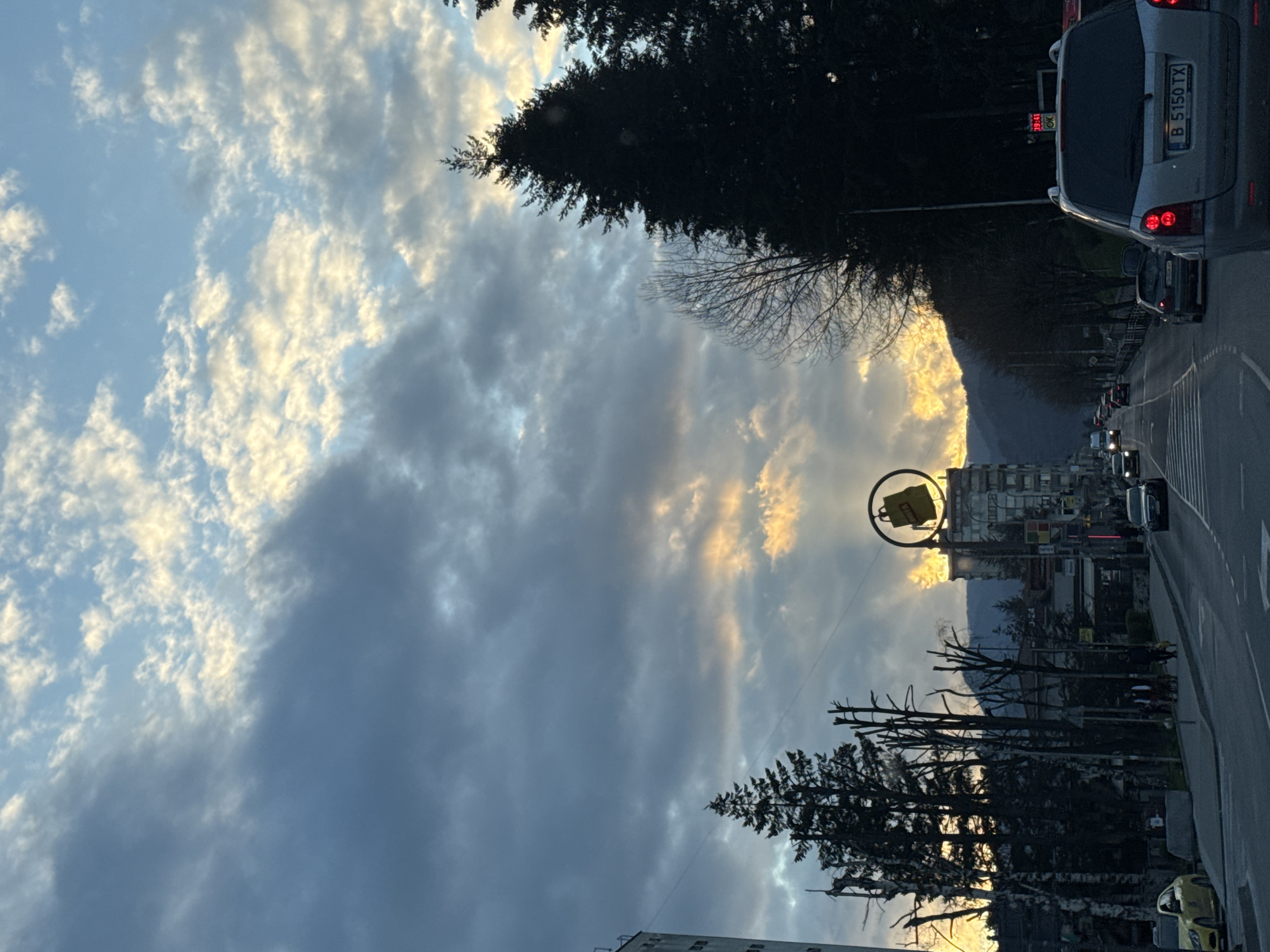 Evening street scenes documented in Smolyan, Bulgaria