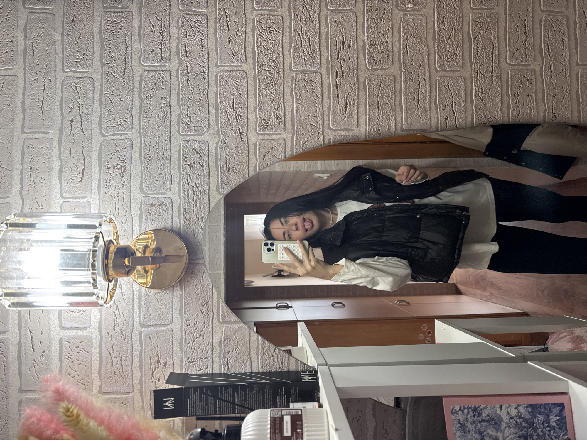 Woman documents quiet morning with peonies in Chaikovsky, Russia