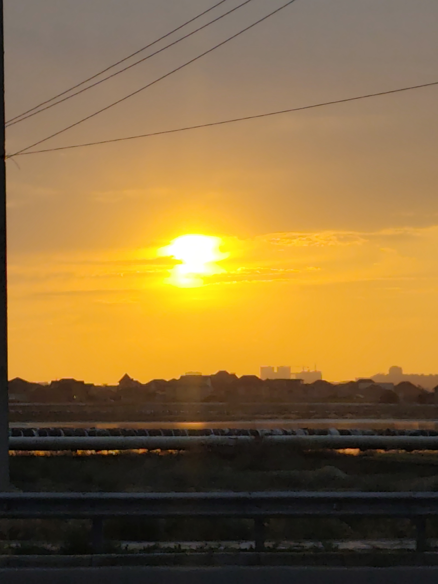 Sunset over Ömirzaq's semi-urban edge, Kazakhstan