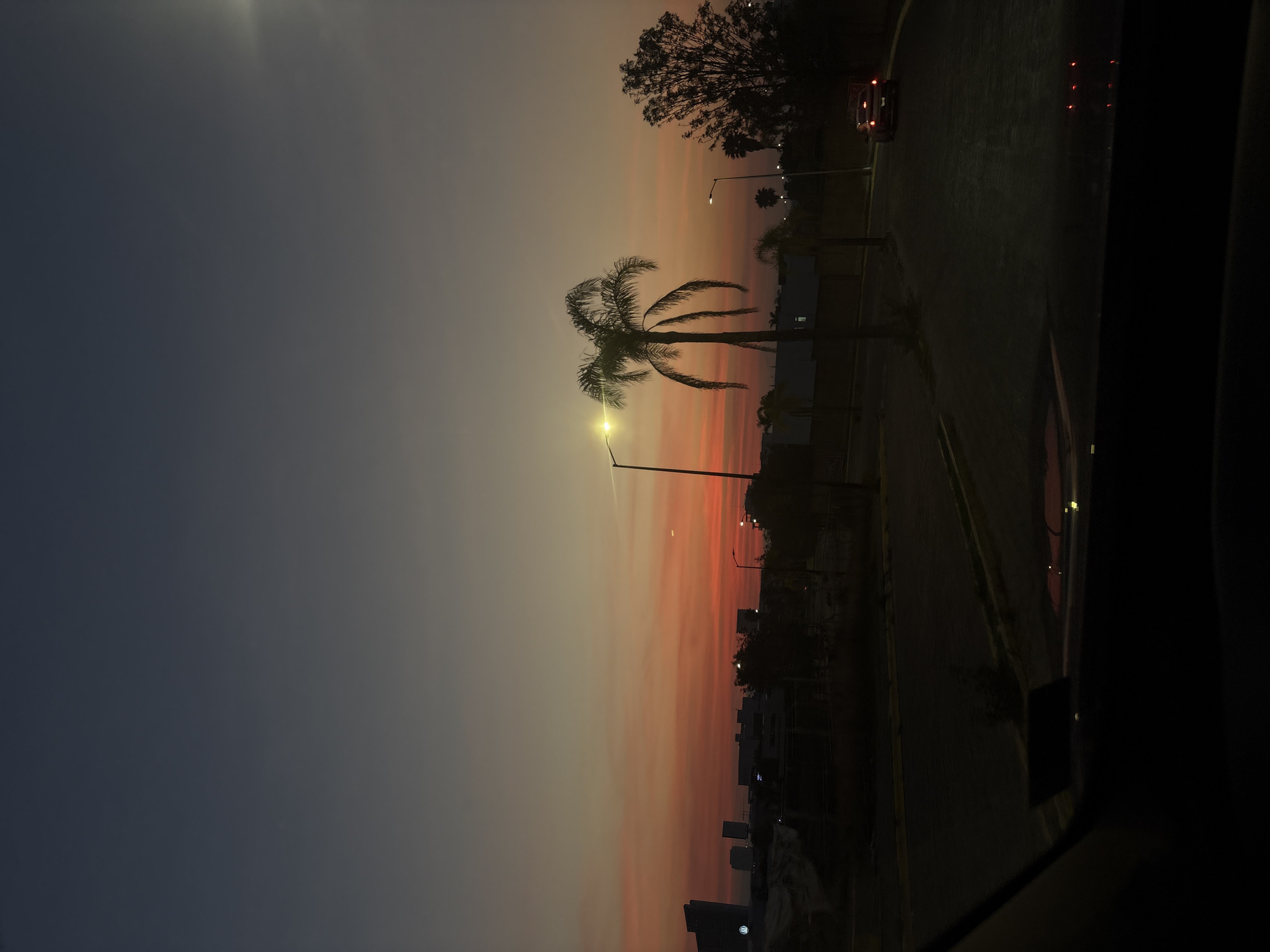 Sunset views and gym routine captured in Mexican town