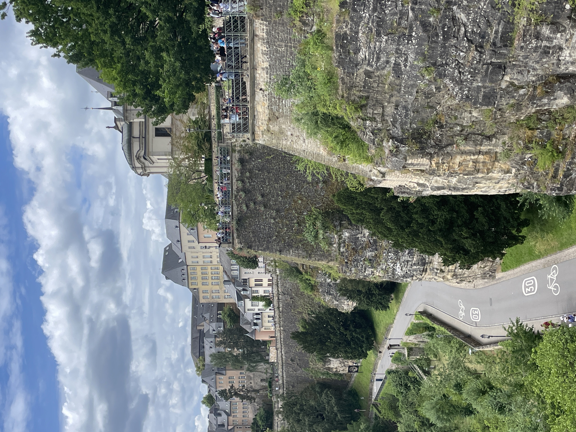 Tourist documents Luxembourg City's historic districts and valleys