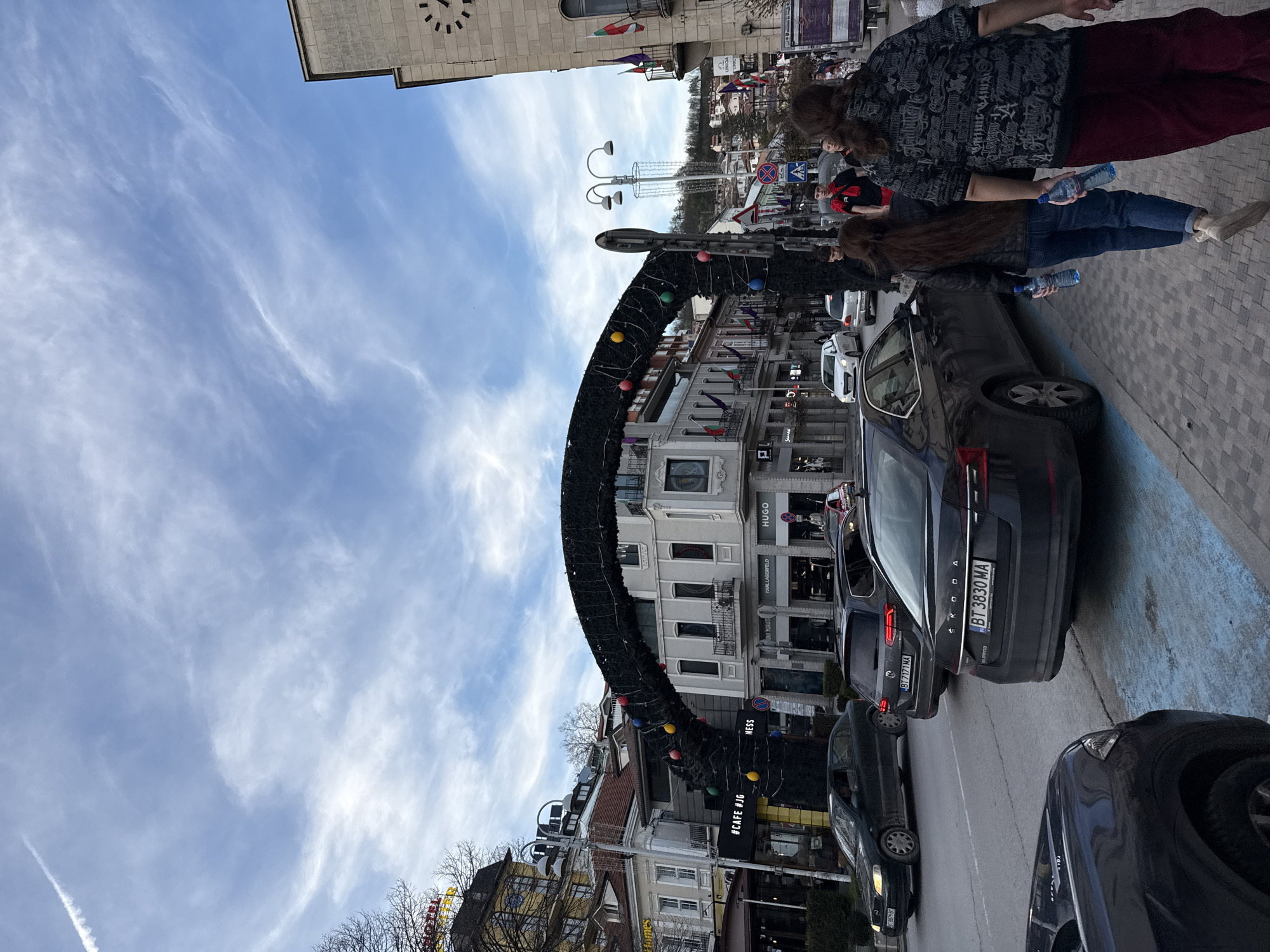 Holiday decorations spotted on Veliko Tarnovo street