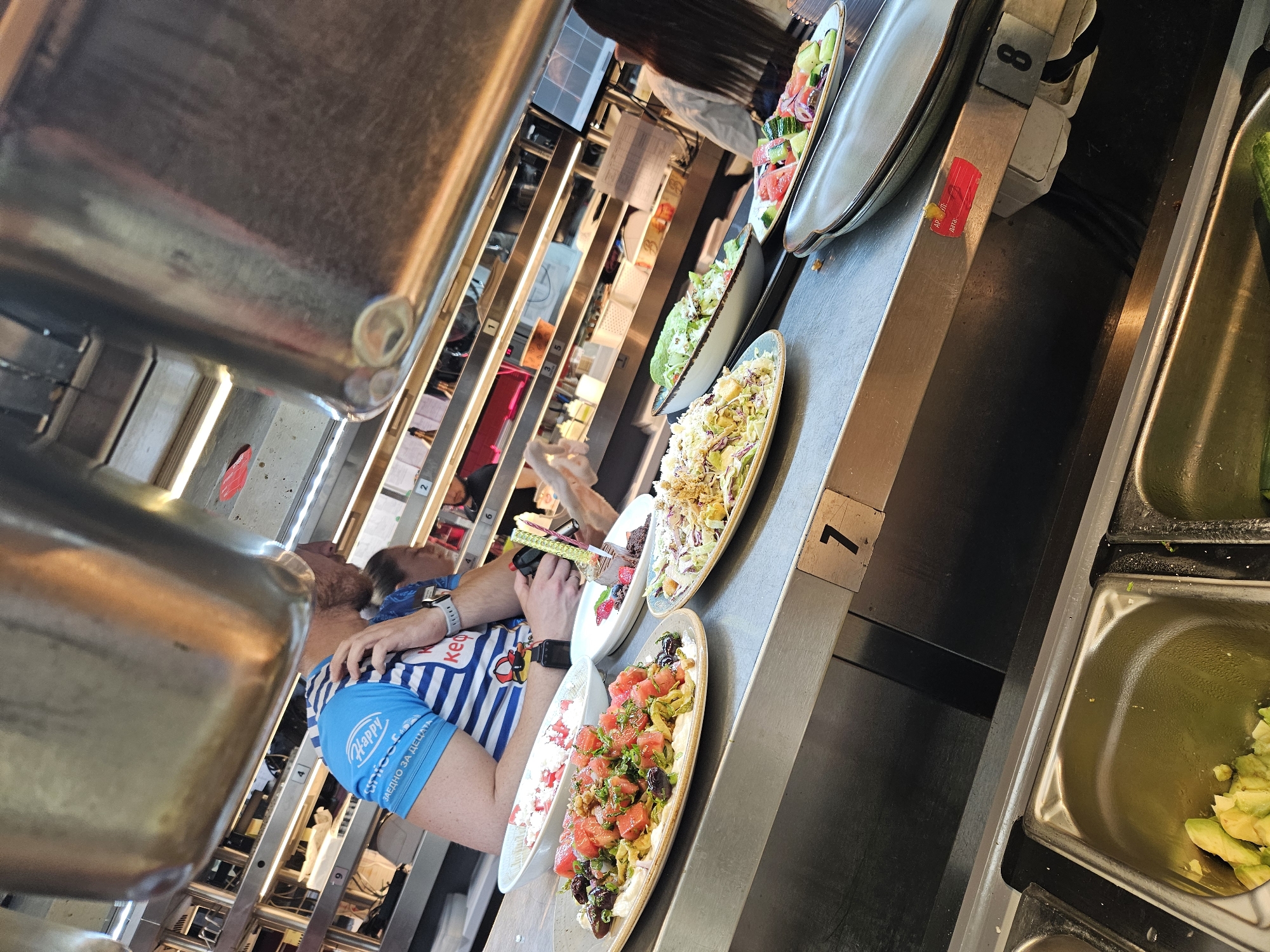 Food service counter documented at restaurant location
