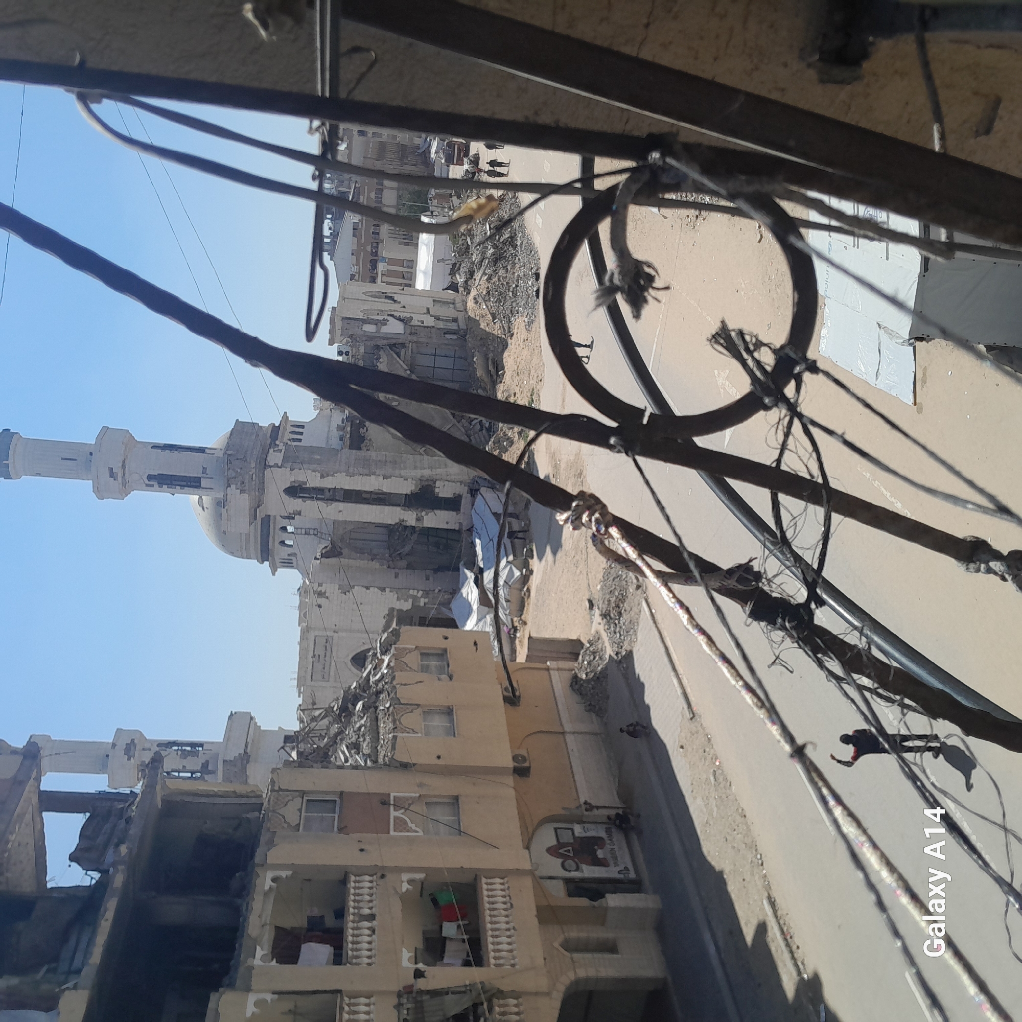 Morning views captured of refugee camps in Khan Yunis